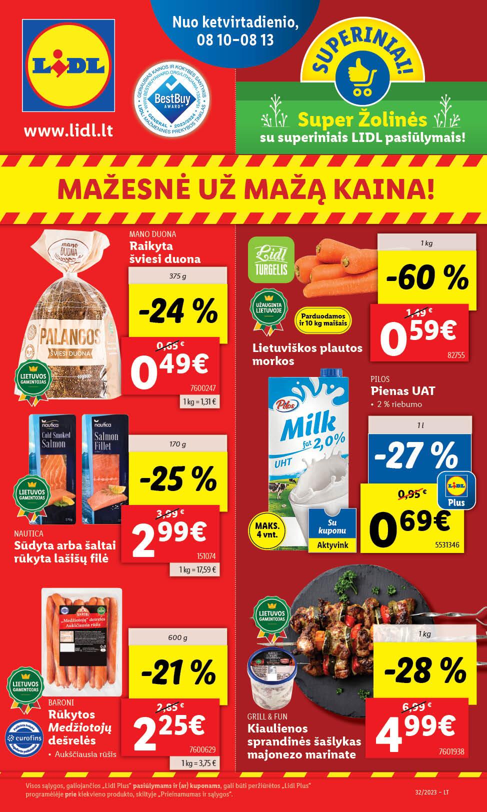 Naujausias LIDL kaininis katalogas 2023.08.07 - 2023.08.13