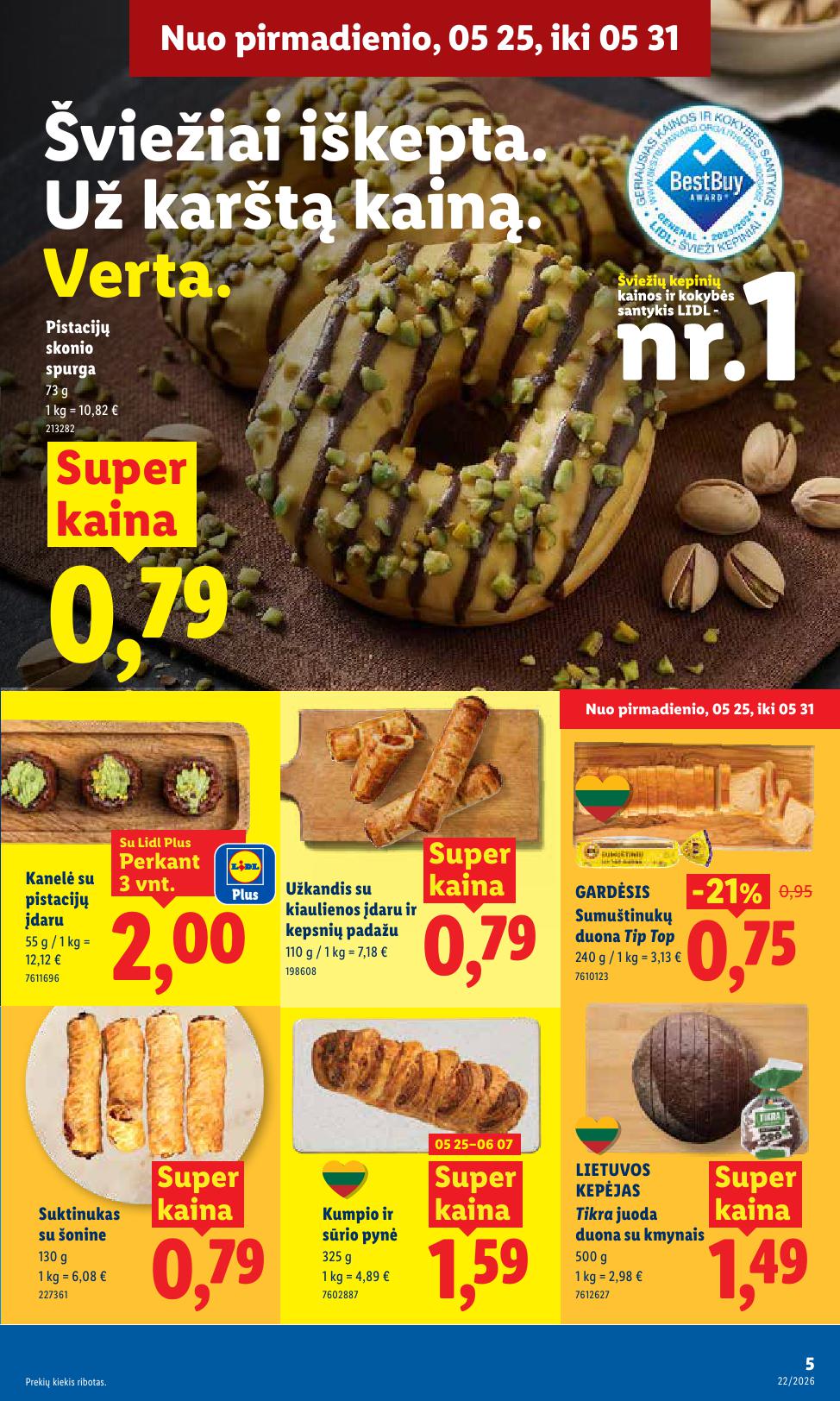 Naujausias LIDL kaininis katalogas 2026.05.25 - 2026.05.31