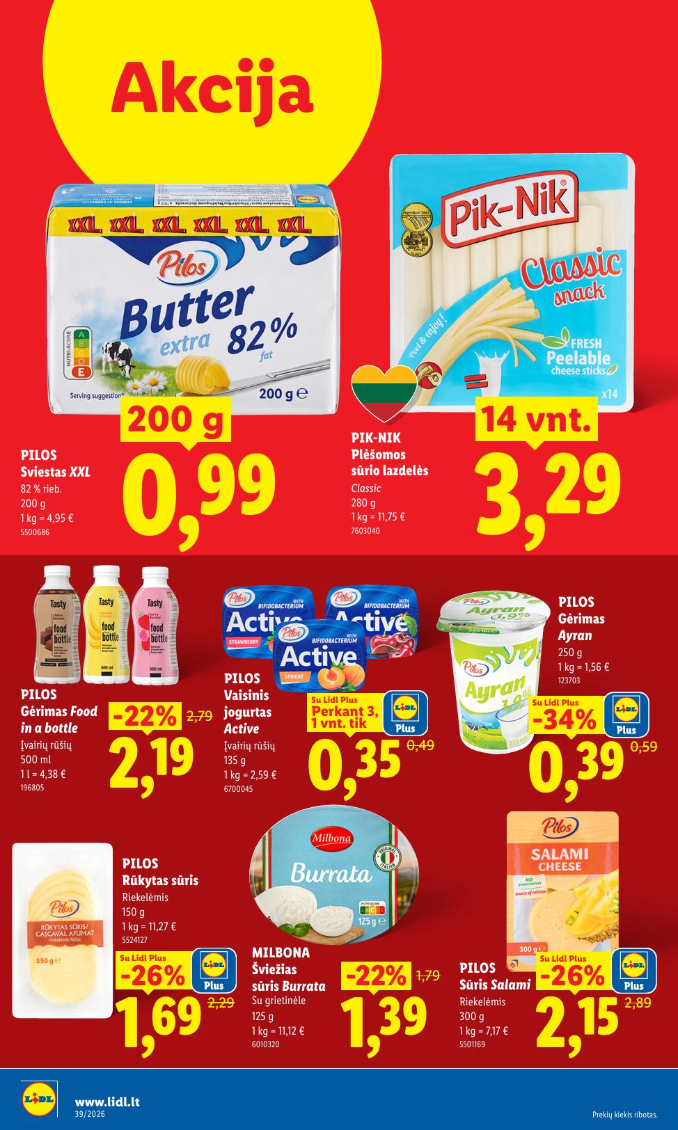 Naujausias LIDL kaininis katalogas 2026.09.21 - 2026.09.27