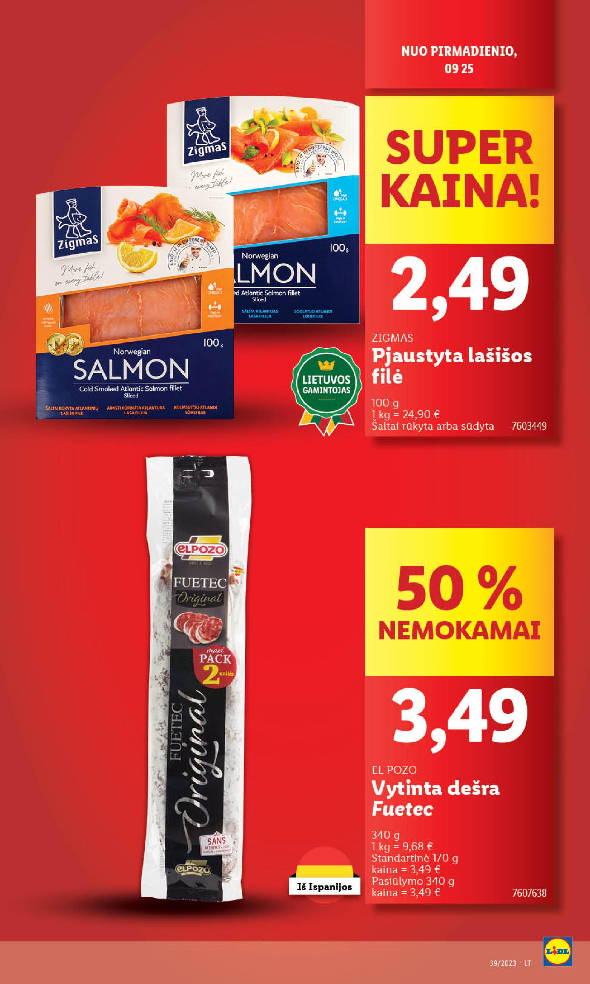 Naujausias LIDL kaininis katalogas 2023.09.25 - 2023.10.01