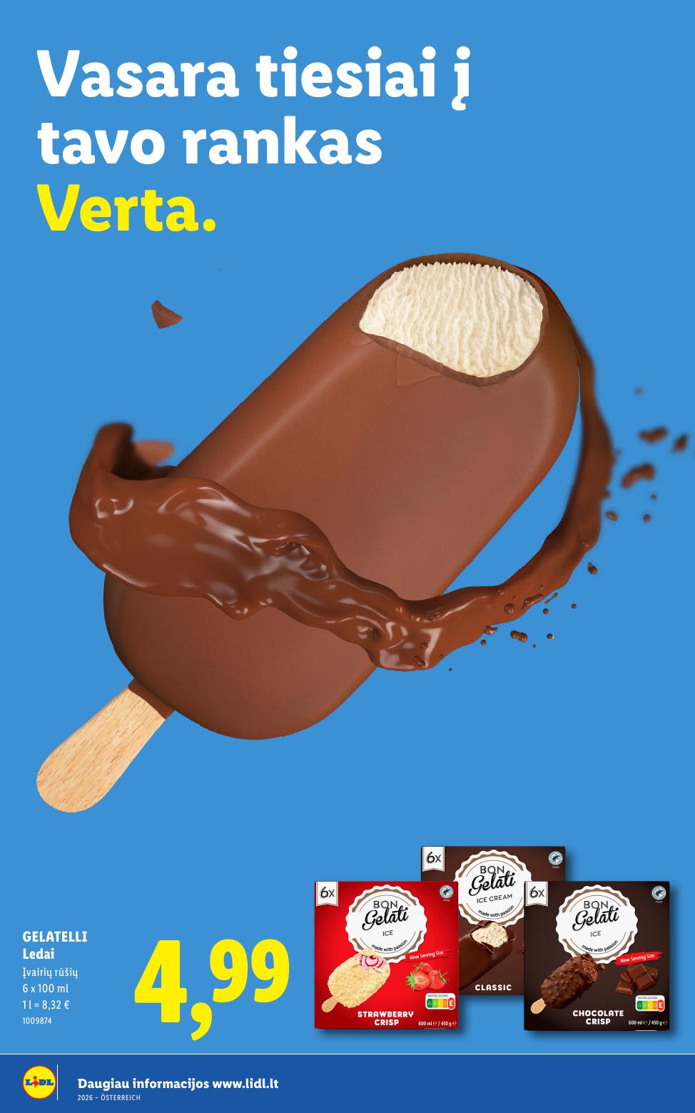 LIDL katalogas "Daugiau ledų, daugiau vasaros"