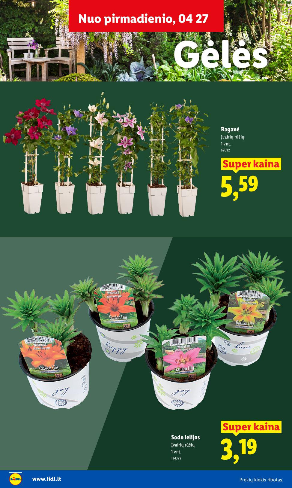 LIDL katalogas "Sodui valio !" galioja nuo 2026.03.30