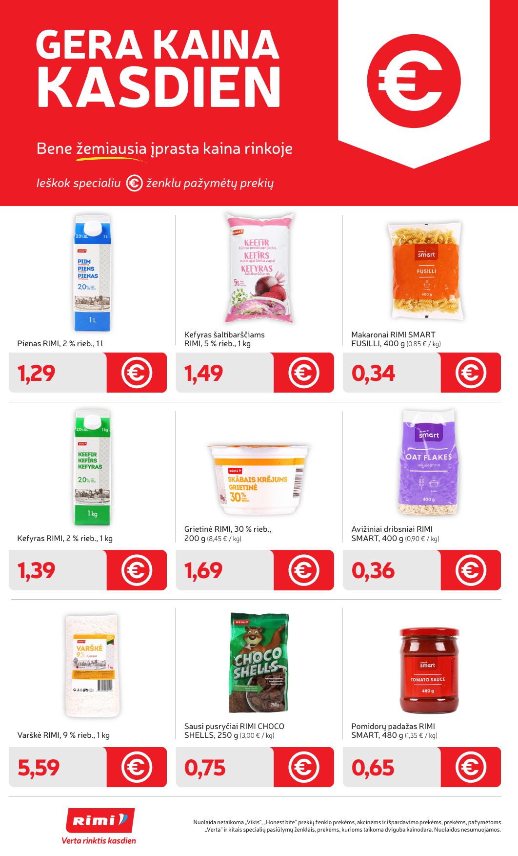 Naujausias RIMI kaininis katalogas 2026.04.14 - 2026.04.20