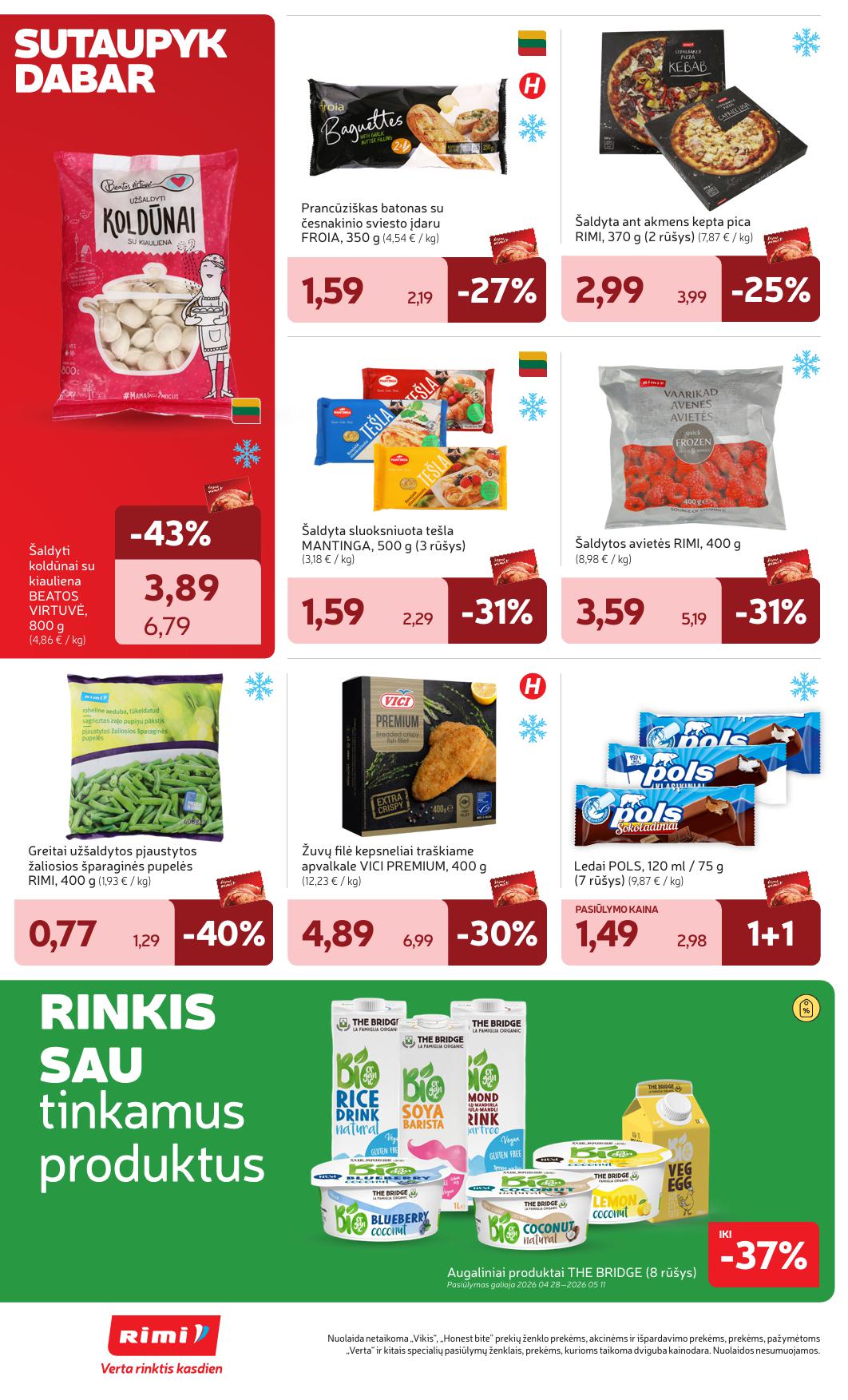 Naujausias RIMI kaininis katalogas 2026.04.28 - 2026.05.04