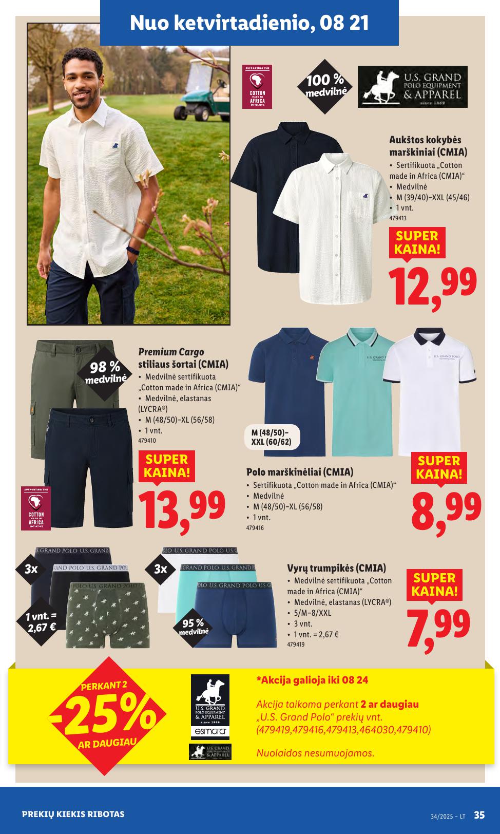 LIDL ne maisto prekių leidinys 2025.08.18 - 2025.08.24