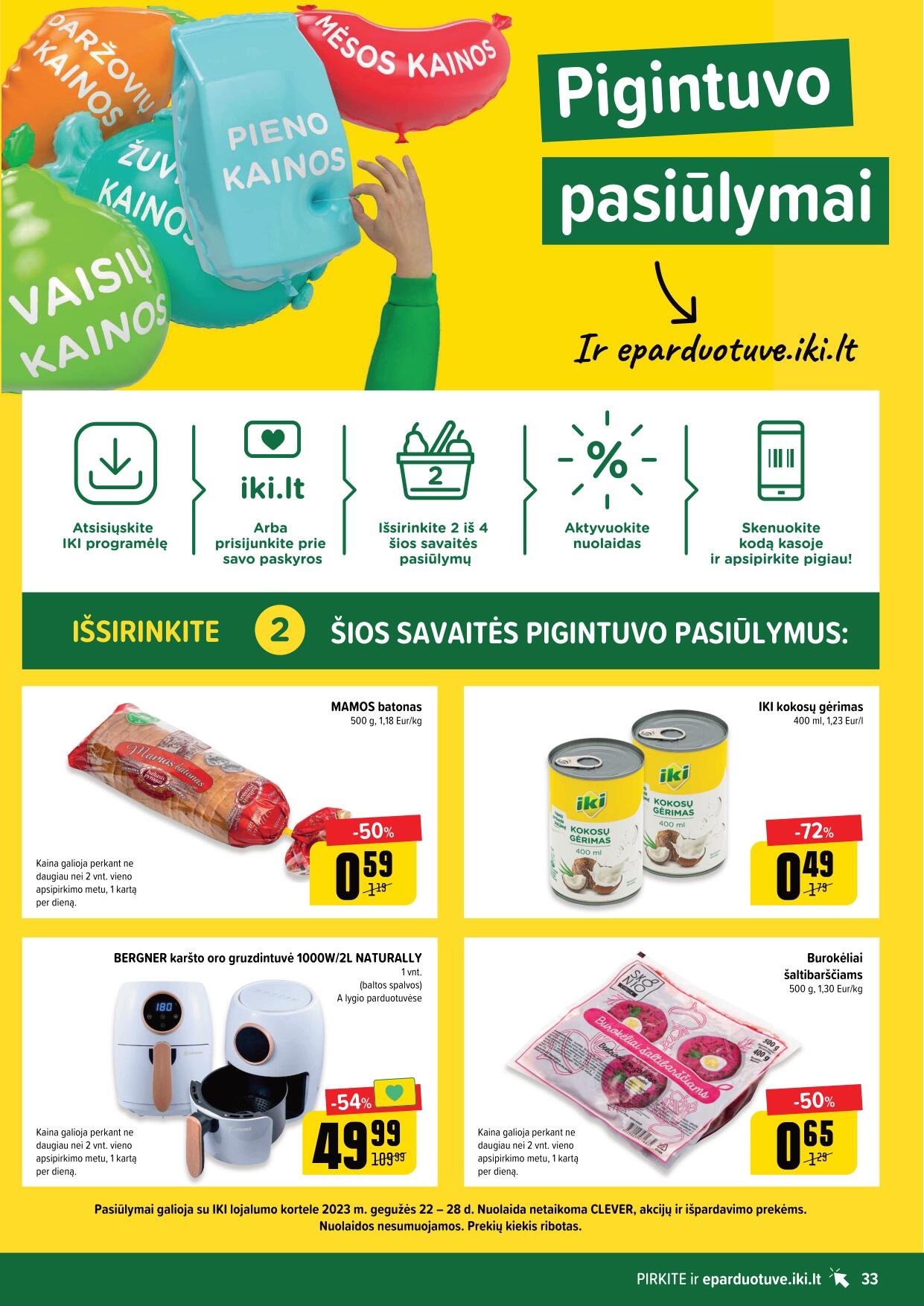 Naujausias IKI kaininis katalogas 2023.05.22 - 2023.05.28