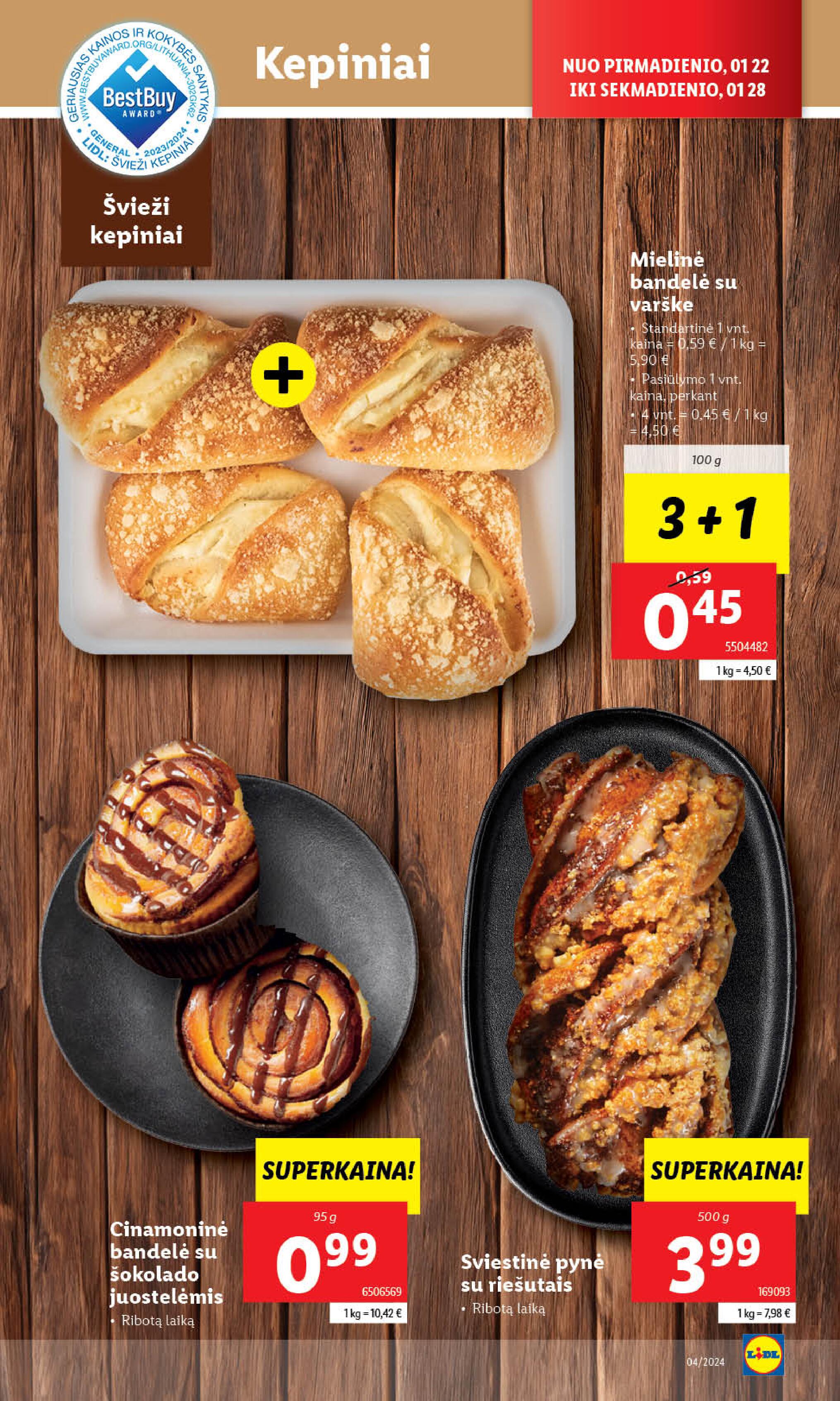 Naujausias LIDL kaininis katalogas 2024.01.22 - 2024.01.28