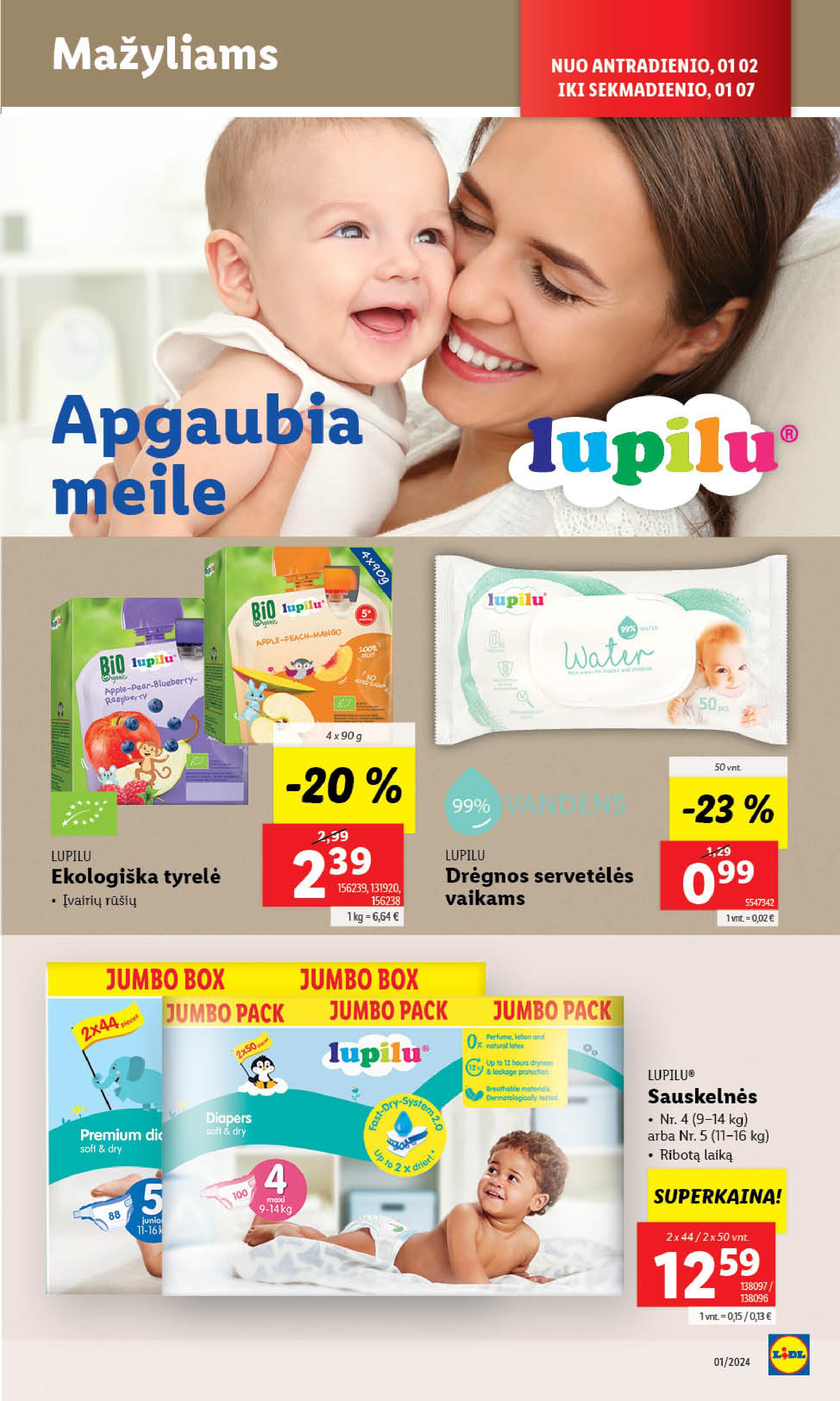 Naujausias LIDL kaininis katalogas 2024.01.02 - 2024.01.07