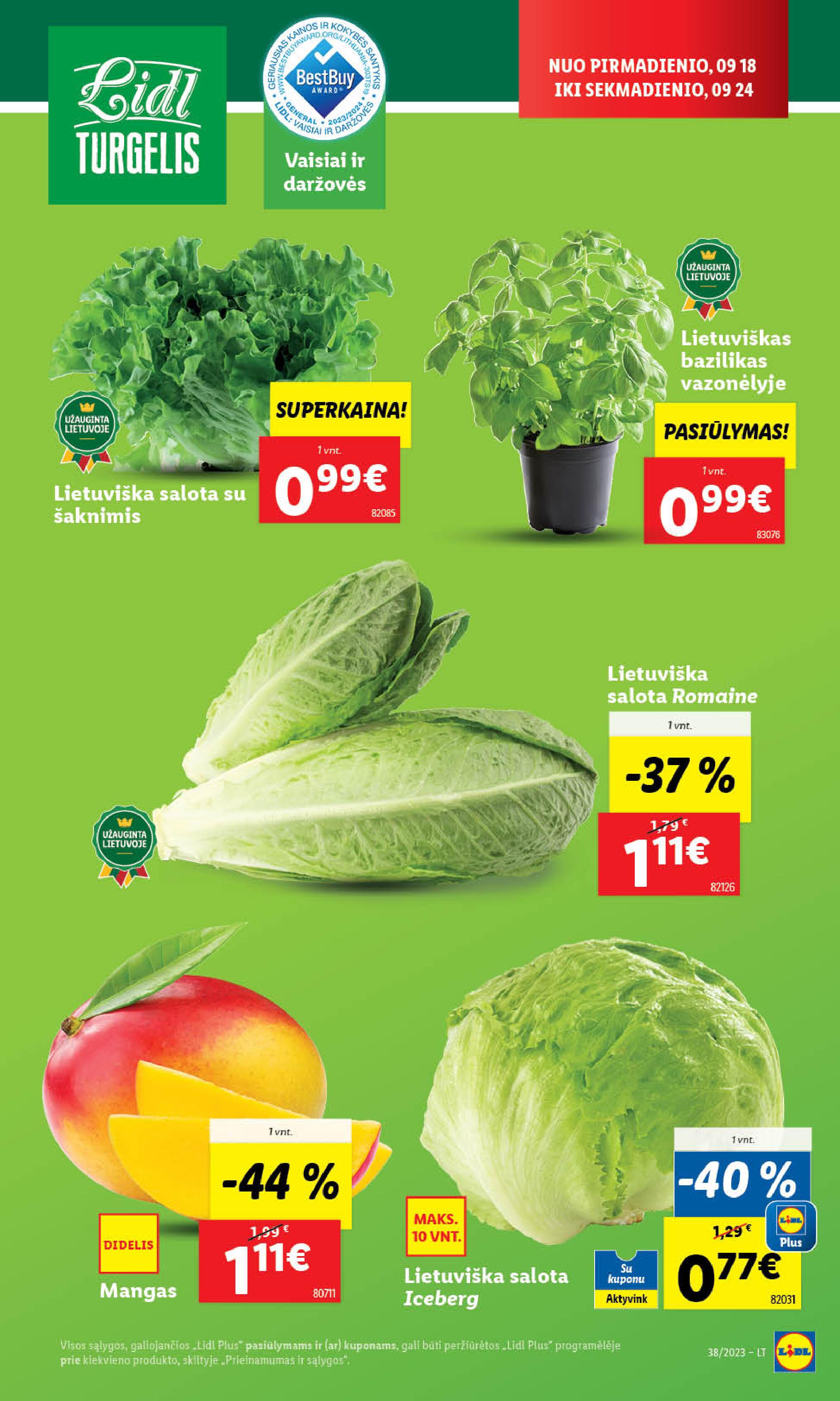 Naujausias LIDL kaininis katalogas 2023.09.18 - 2023.09.24