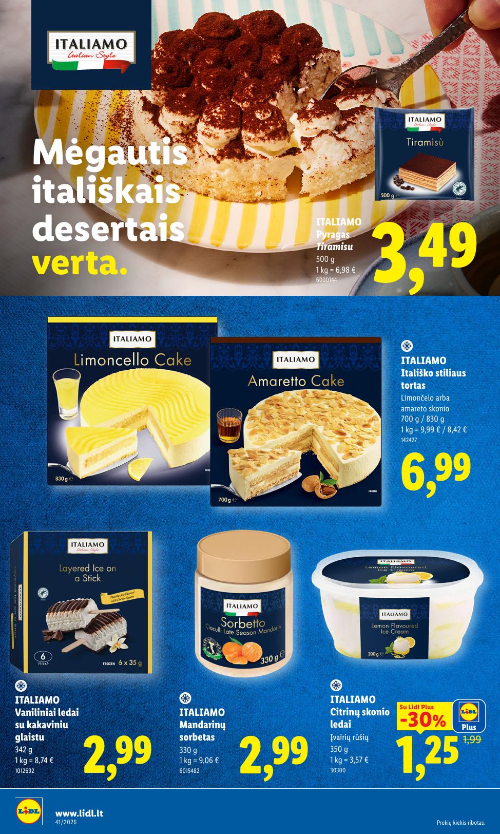 Naujausias LIDL kaininis katalogas 2026.10.05 - 2026.10.11
