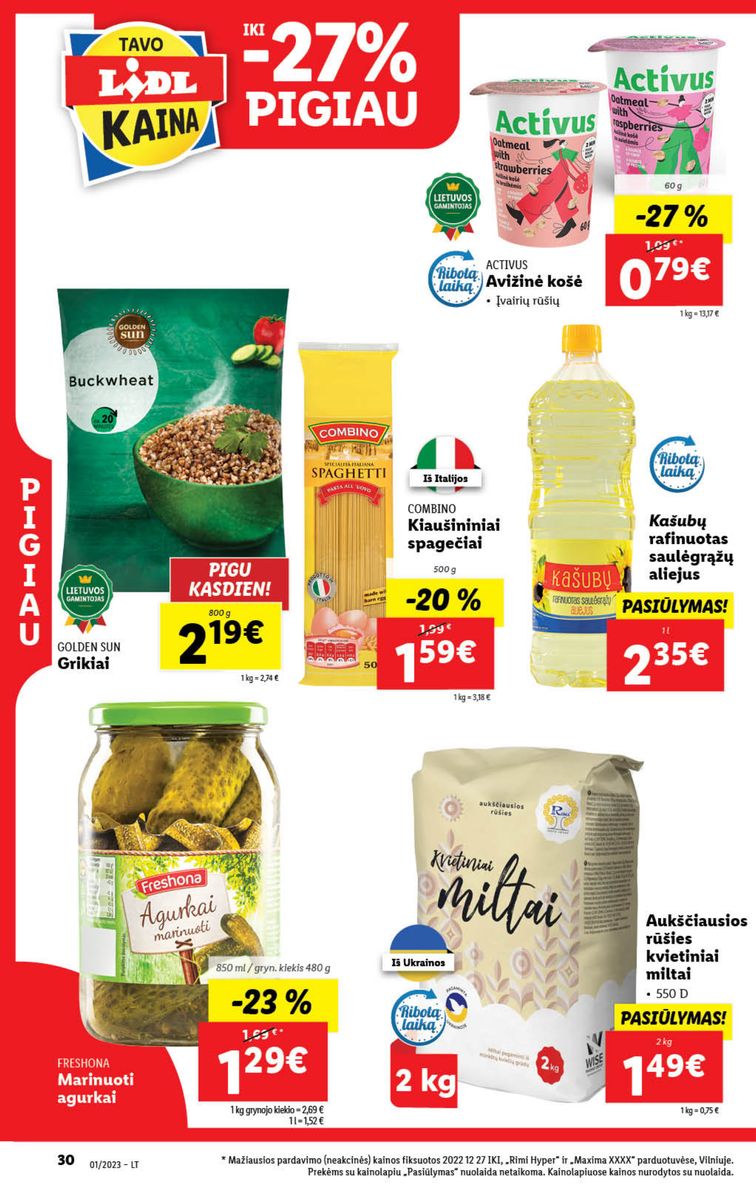 Naujausias LIDL kaininis katalogas 2023.01.02 - 2023.01.08