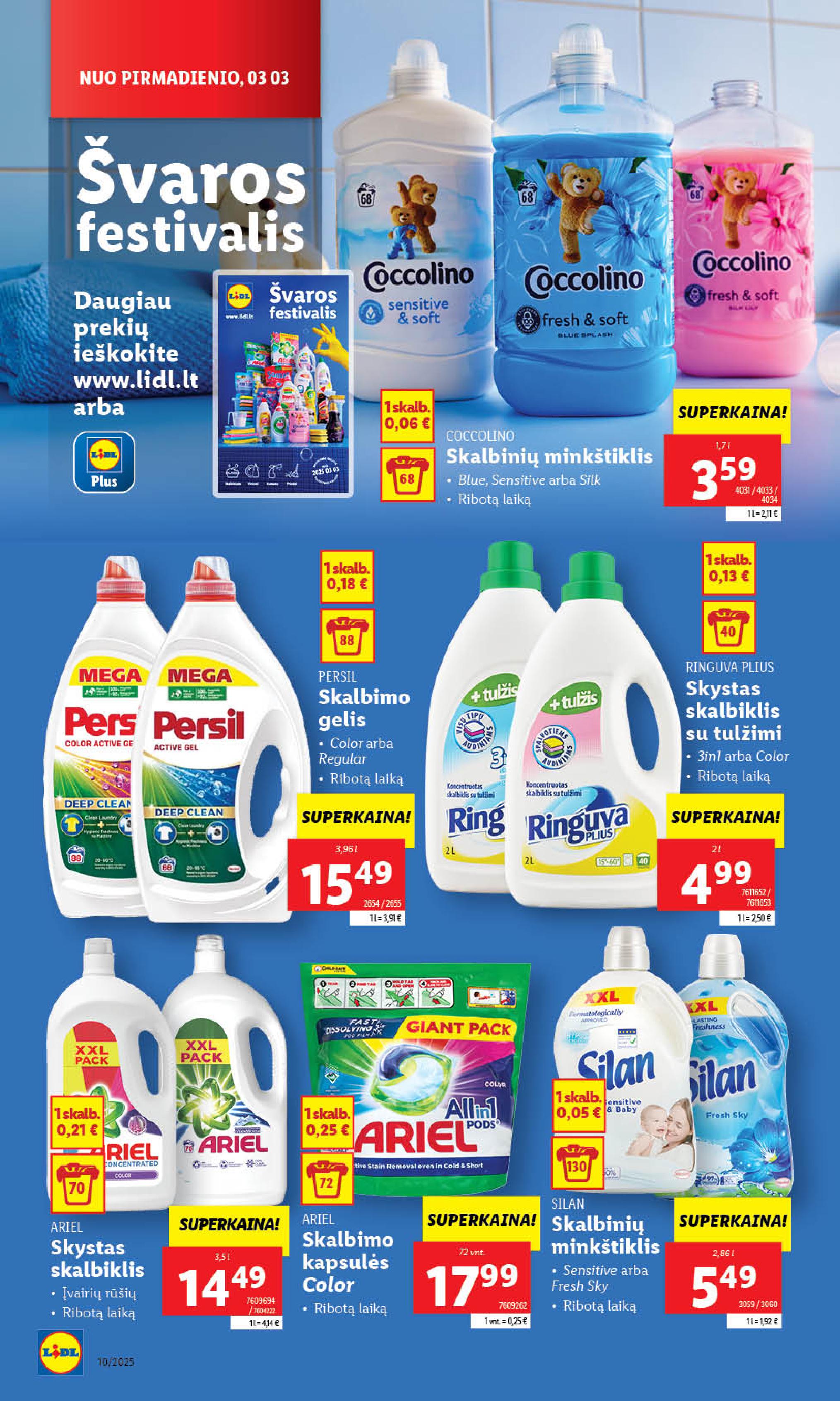 Naujausias LIDL kaininis katalogas 2025.03.03 - 2025.03.09