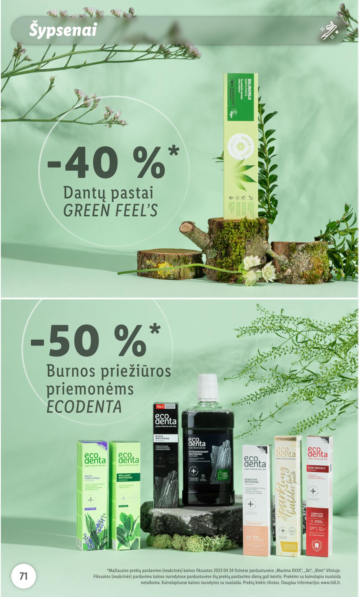 LIDL prekių katalogas "Grožio festivalis" galioja nuo 2023.05.01