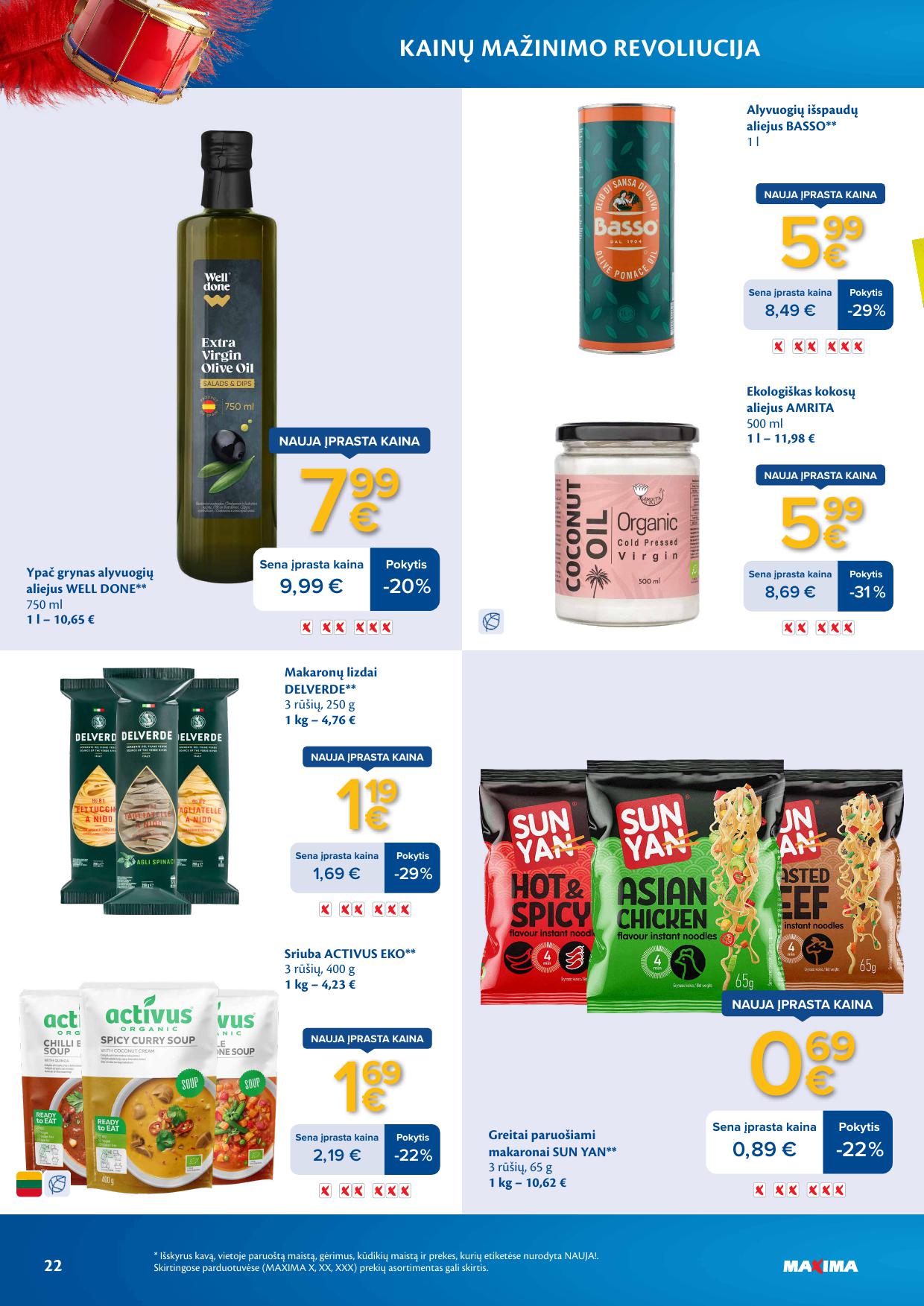 MAXIMA nuolaidų leidinys "Kainų mažinimo revoliucija" 2026.03.03 - 2026.03.09