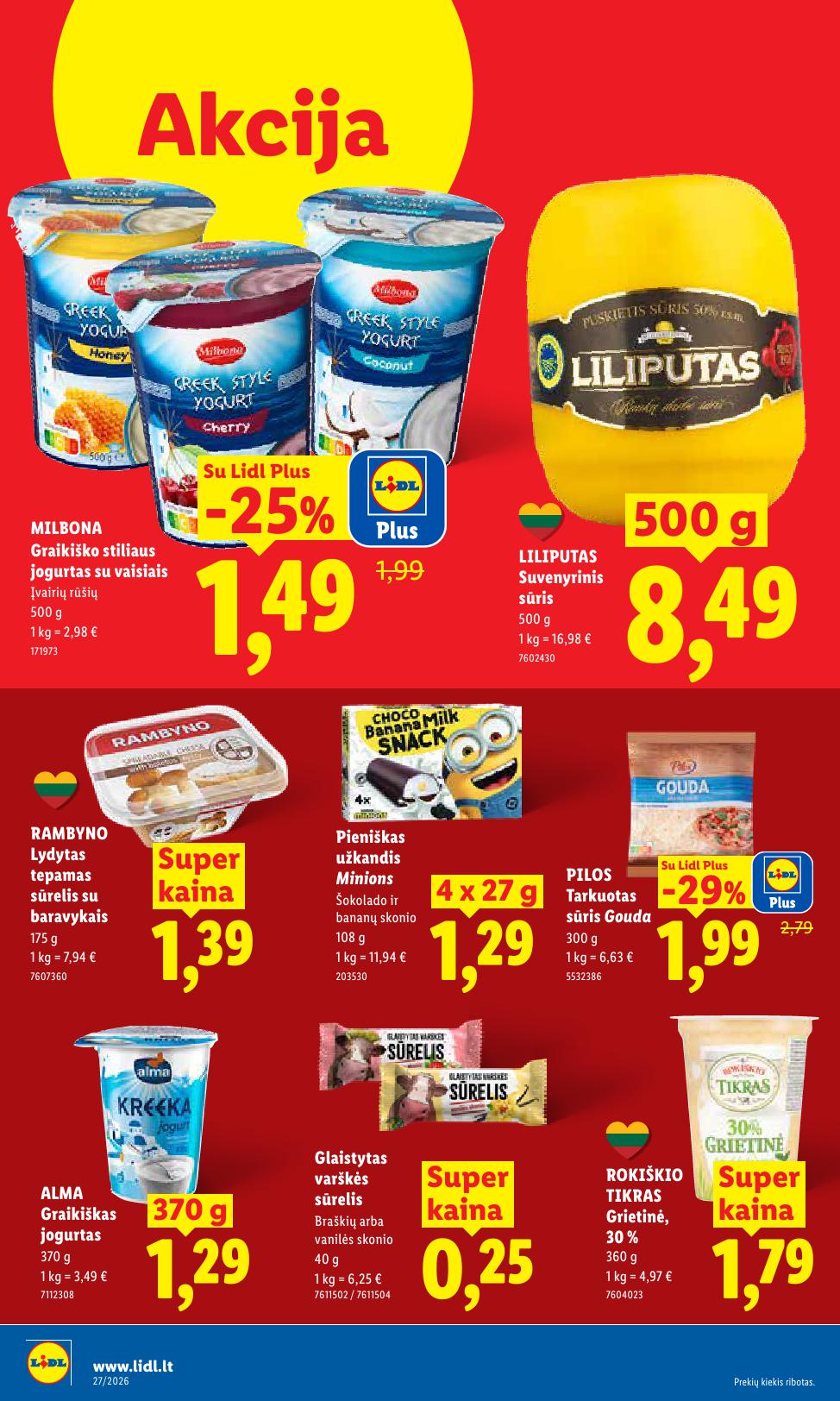 Naujausias LIDL kaininis katalogas 2026.06.29 - 2026.07.05