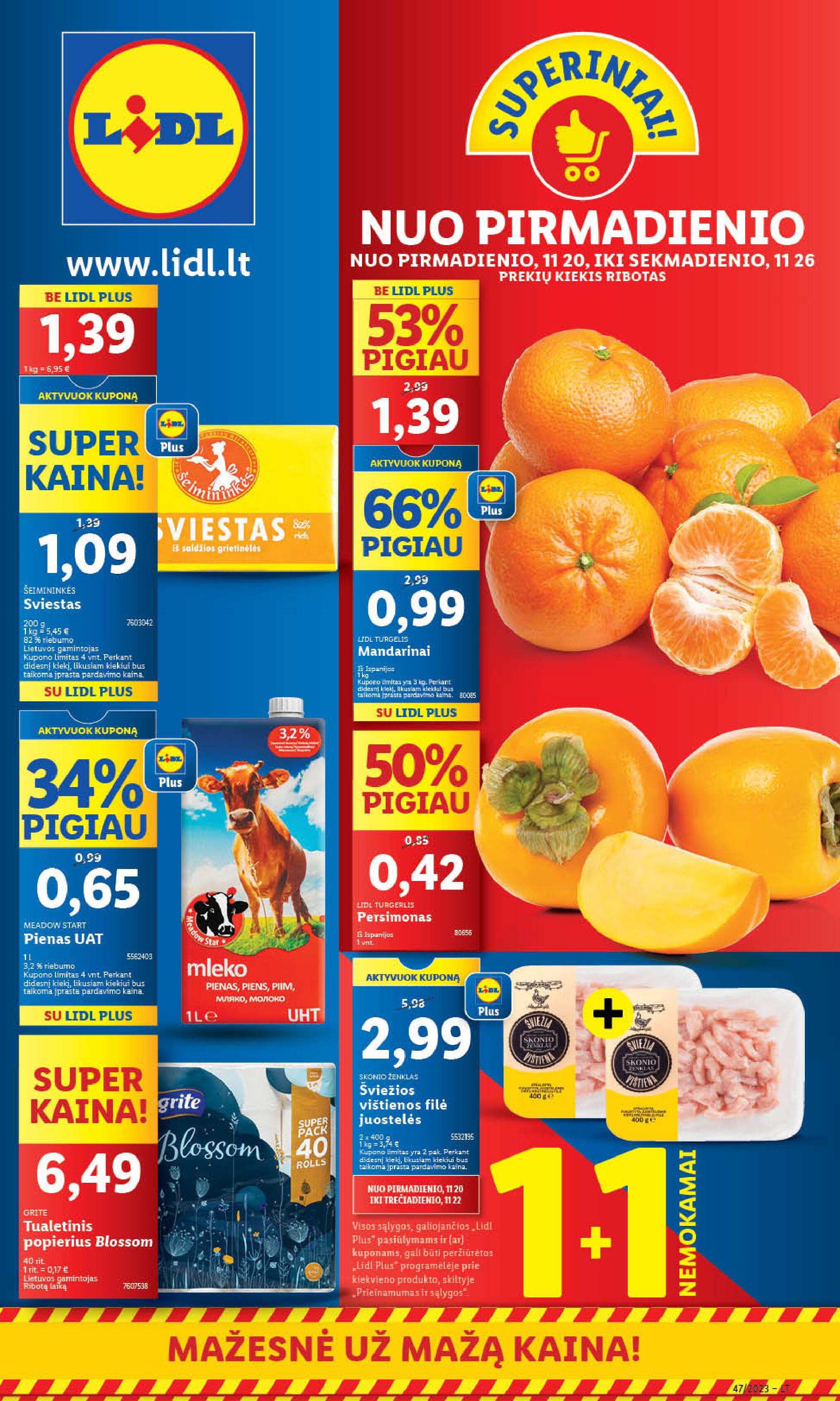 Naujausias LIDL kaininis katalogas 2023.11.20 - 2023.11.26
