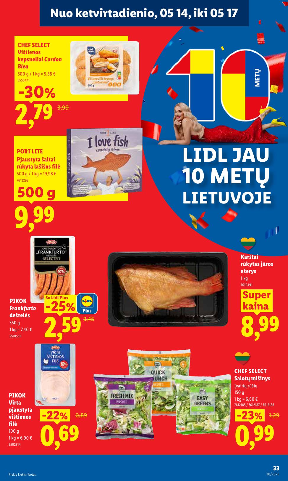 LIDL akcijų ir nuolaidų leidinys 2026.05.11 - 2026.05.17