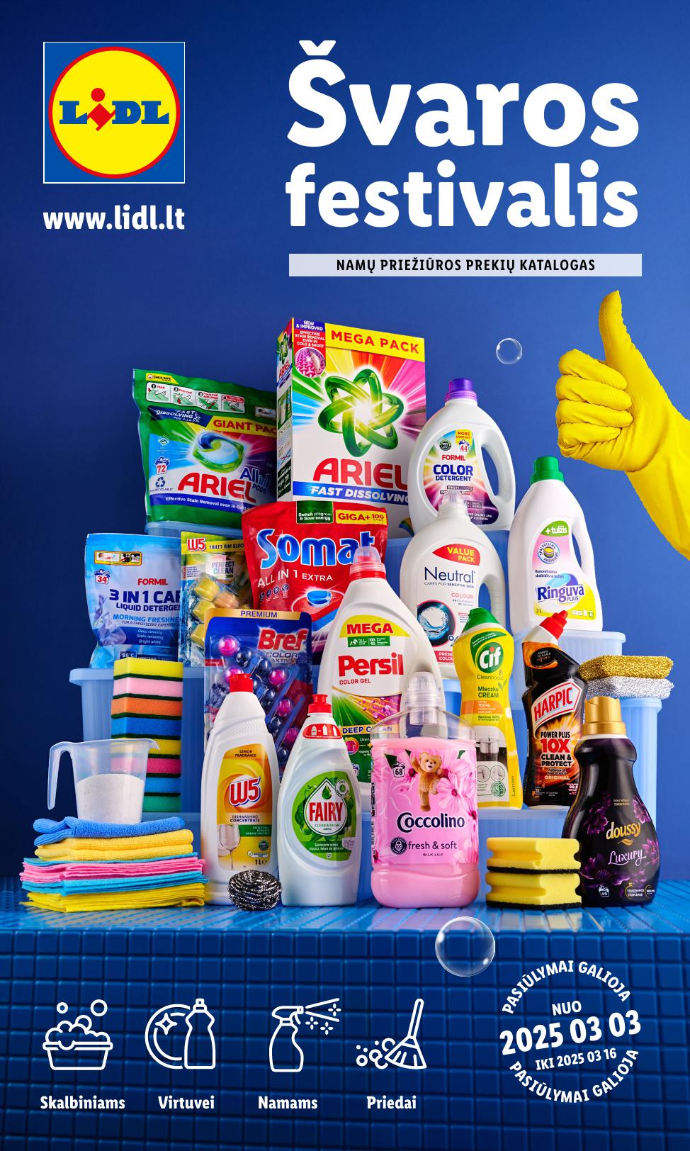 LIDL katalogas "Švaros festivalis" galioja nuo kovo 3