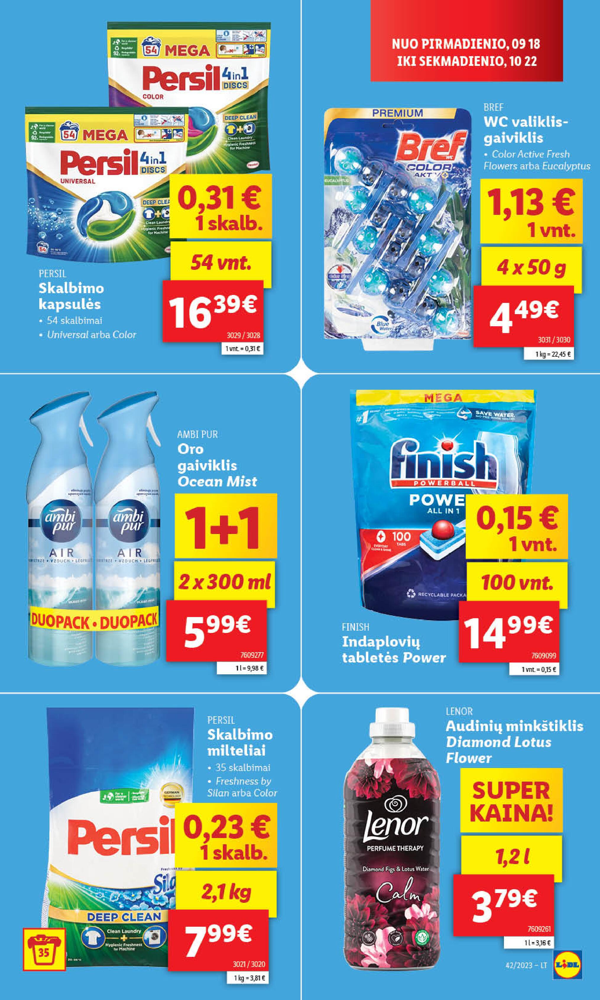 Naujausias LIDL kaininis katalogas 2023.10.16 - 2023.10.22