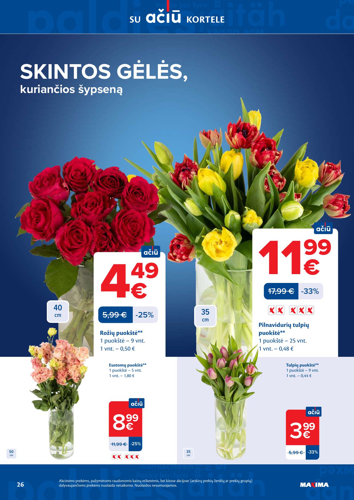 MAXIMA akcijų ir nuolaidų leidinys Nr.16 2026.04.14 - 2026.04.20