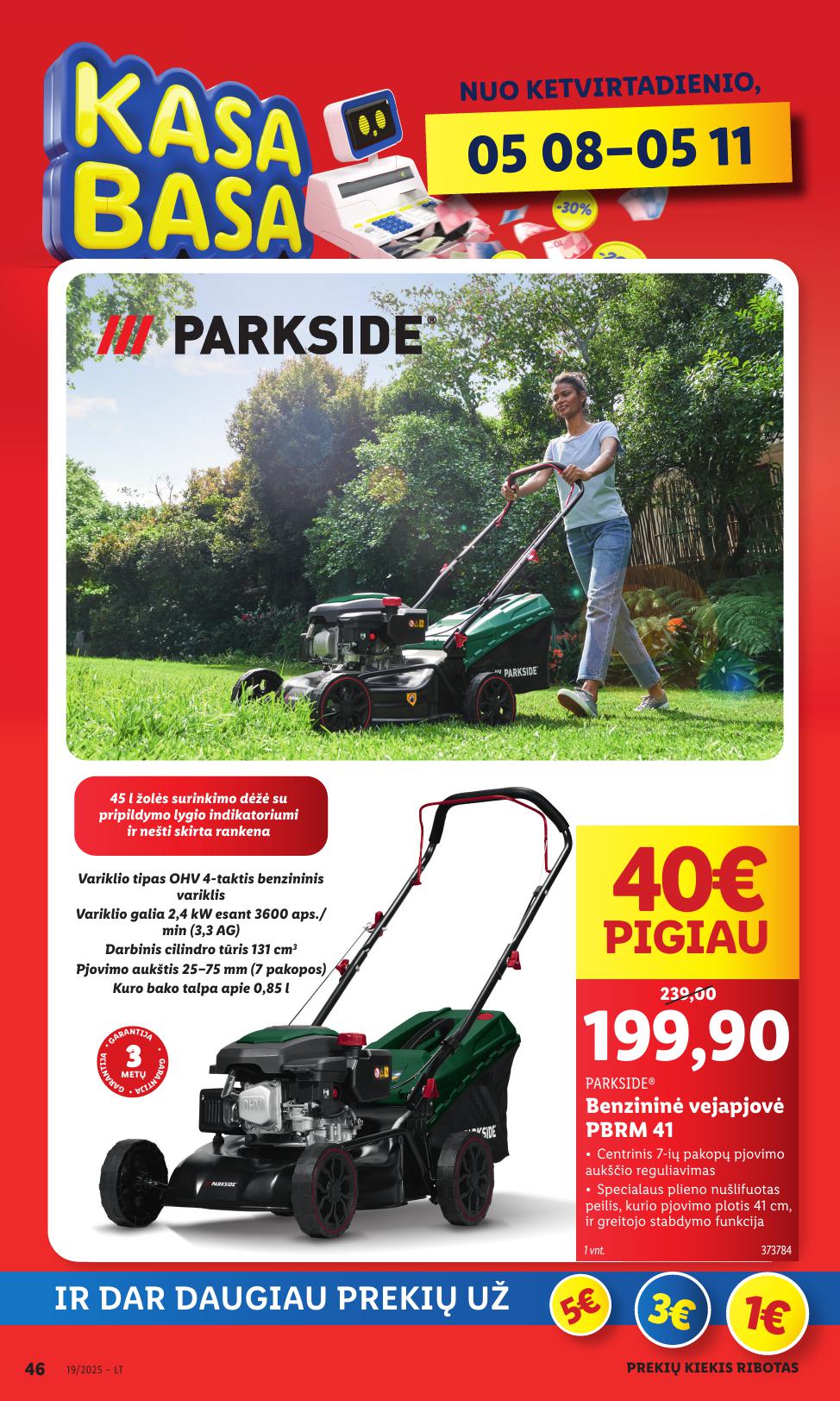 LIDL ne maisto prekių leidinys 2025.05.05 - 2025.05.11