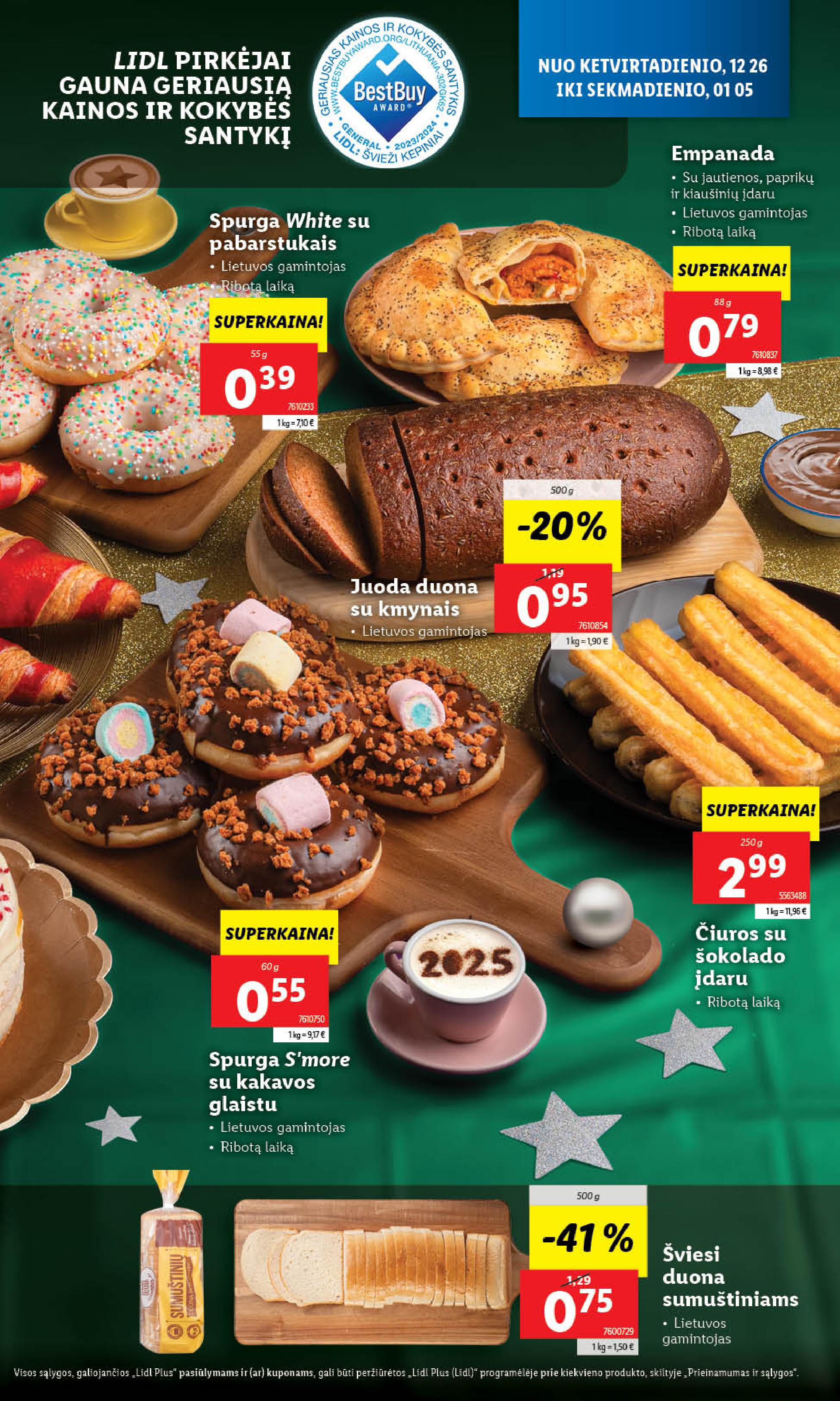 Naujausias LIDL kaininis katalogas 2024.12.26 - 2024.12.31