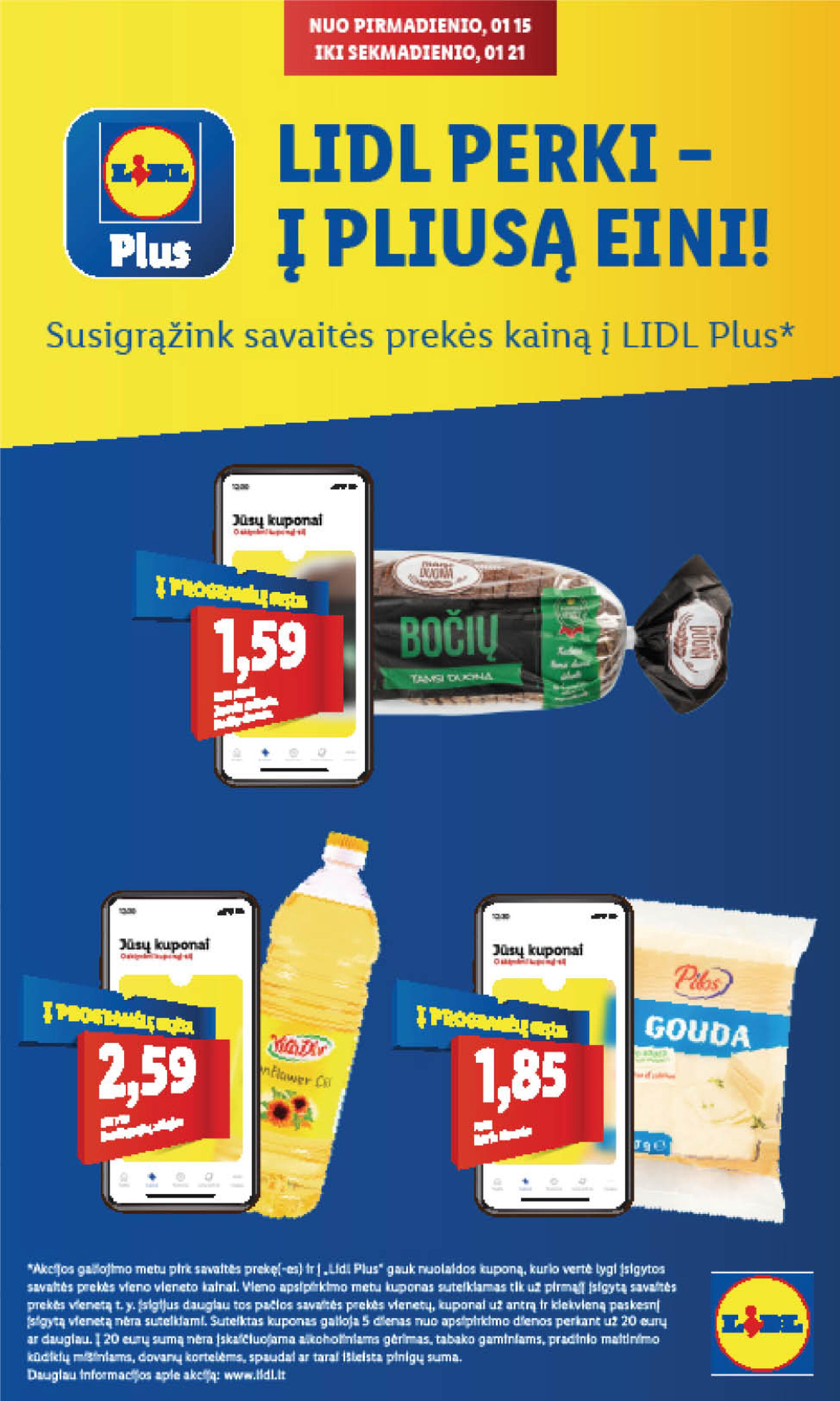 Naujausias LIDL kaininis katalogas 2024.01.15 - 2024.01.21