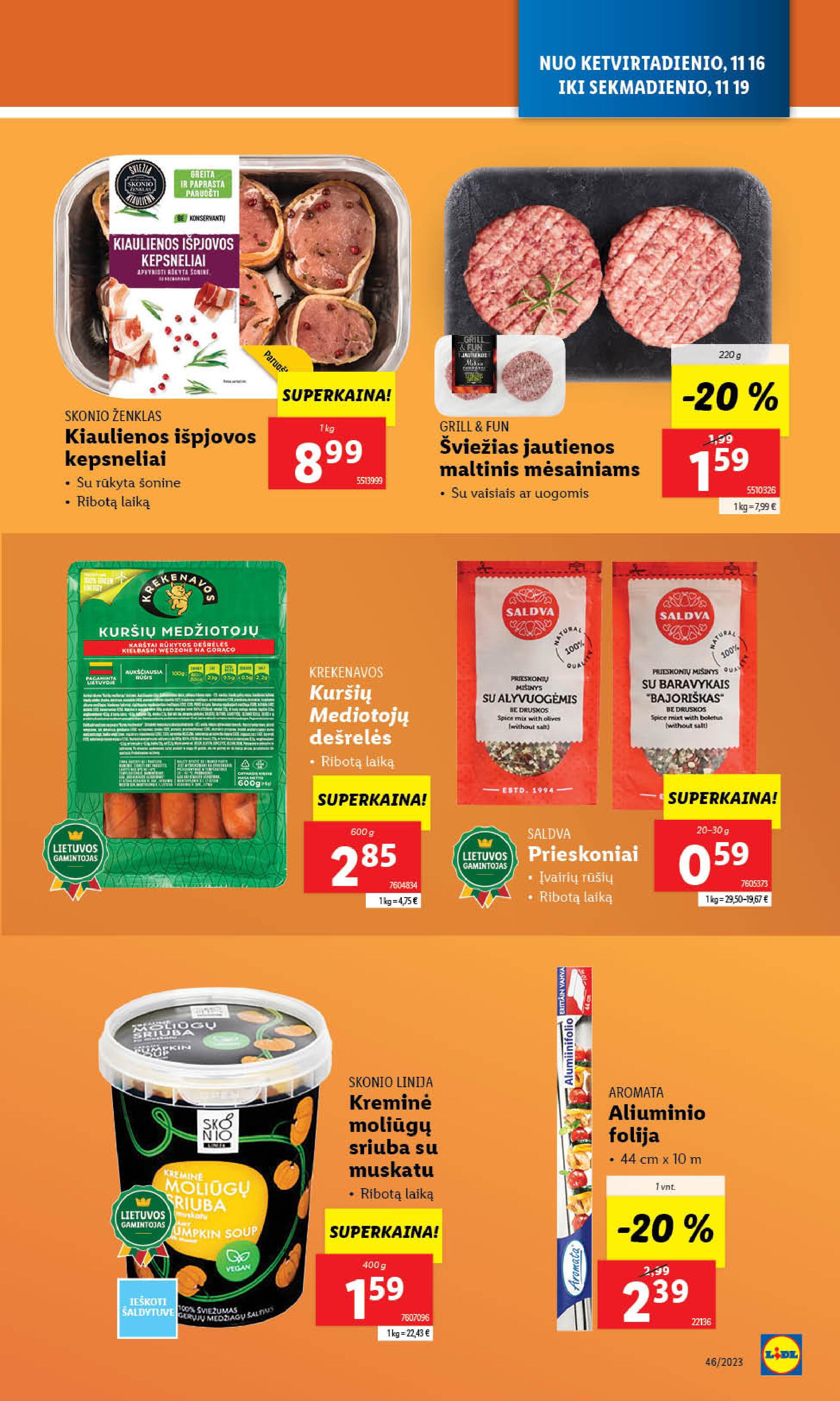Naujausias LIDL kaininis katalogas 2023.11.13 - 2023.11.19