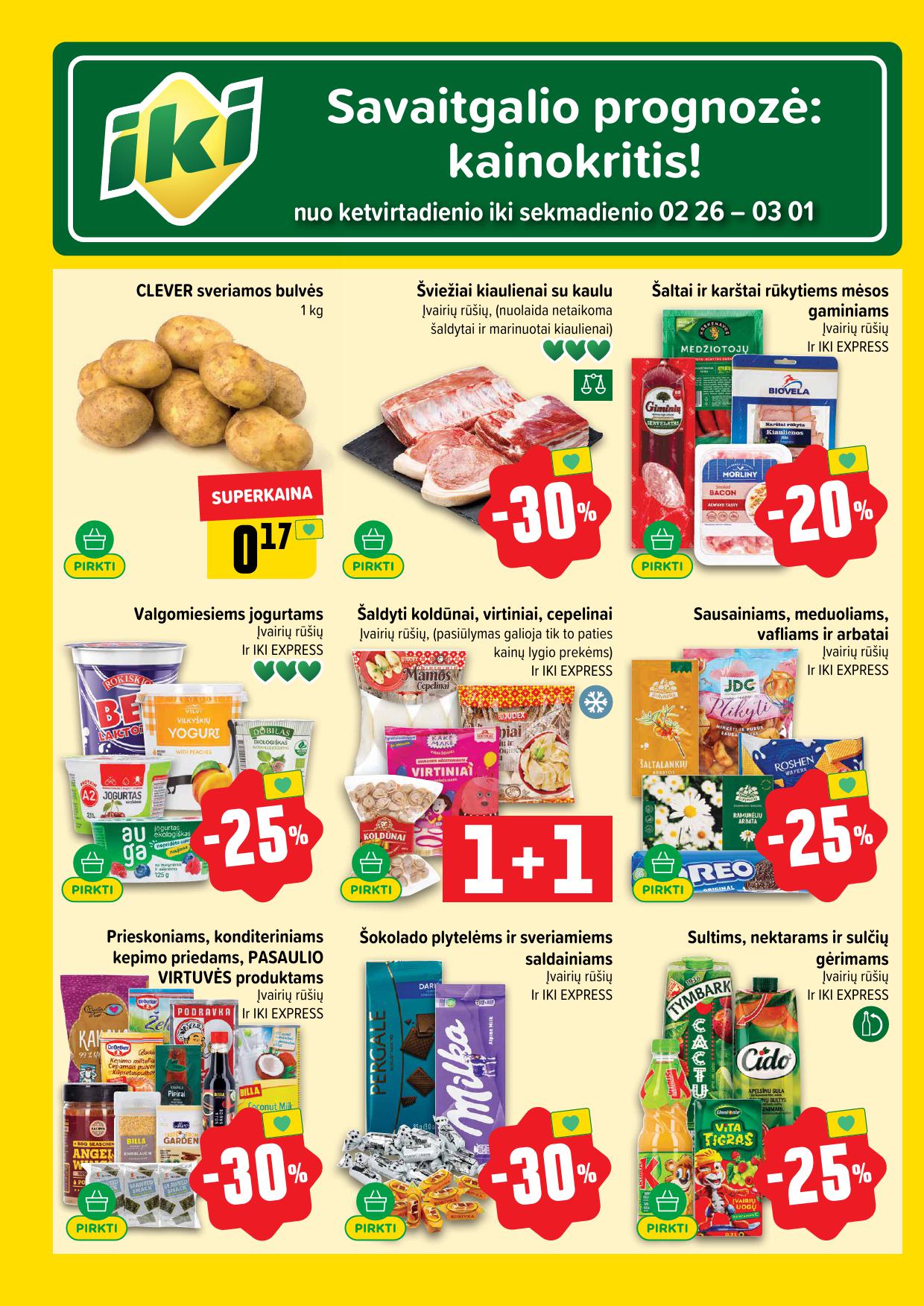 Naujausias IKI kaininis katalogas 2026.02.23 - 2026.03.01