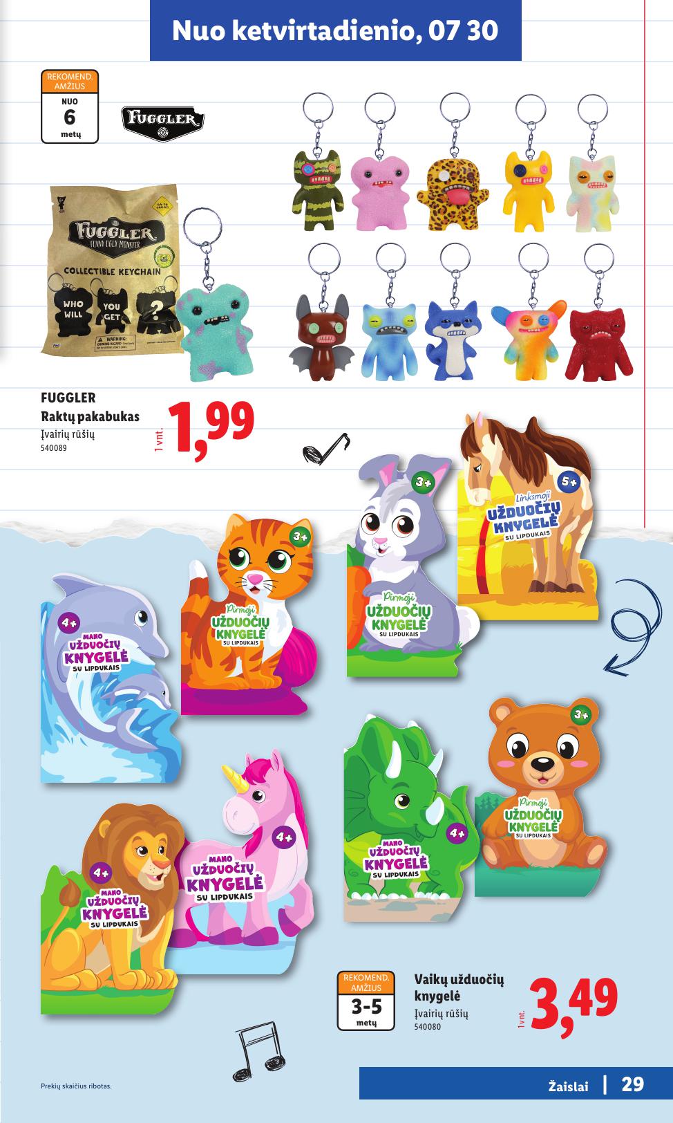 LIDL mokyklinių prekių katalogas "Atgal į mokyklą"