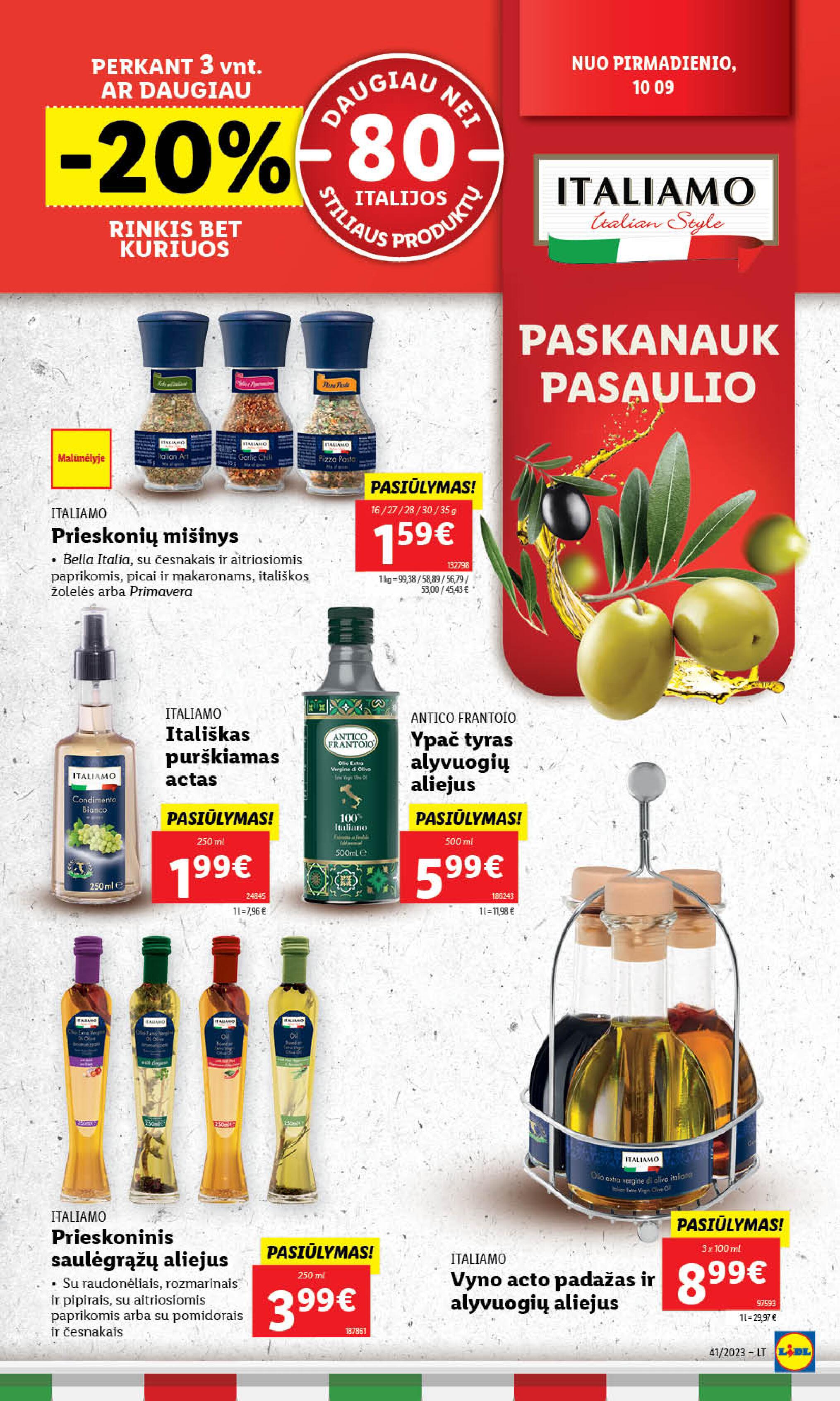 Naujausias LIDL kaininis katalogas 2023.10.09 - 2023.10.15