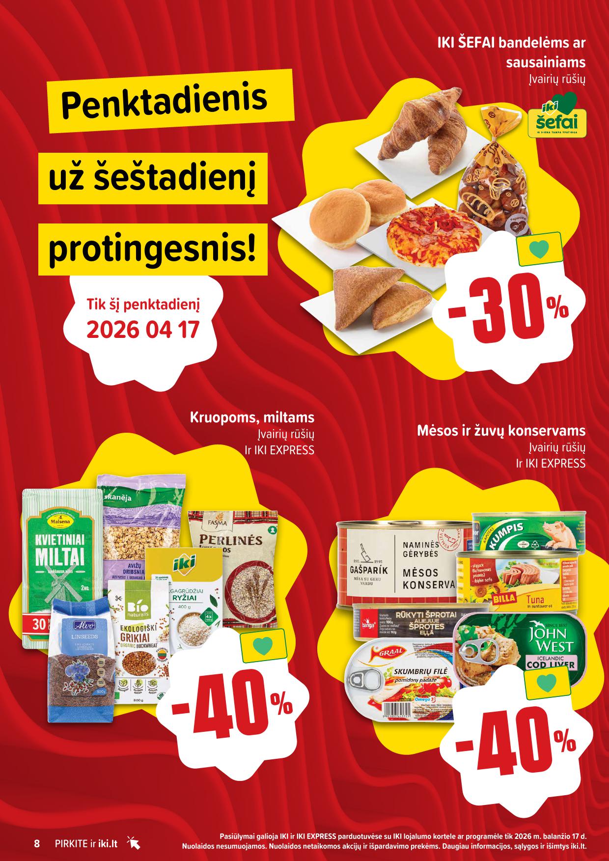 Naujausias IKI kaininis katalogas 2026.04.13 - 2026.04.19