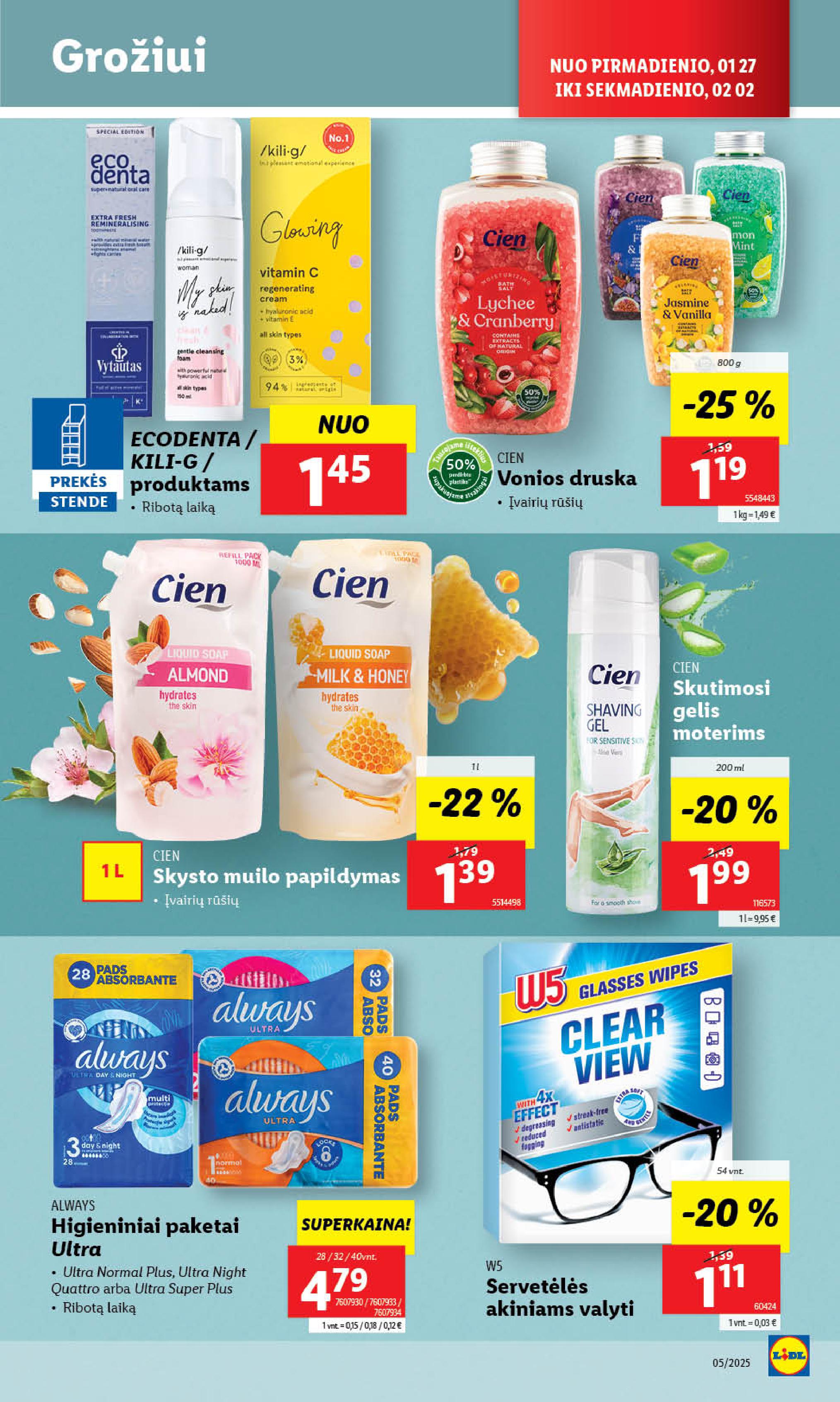 Naujausias LIDL kaininis katalogas 2025.01.27 - 2025.02.02