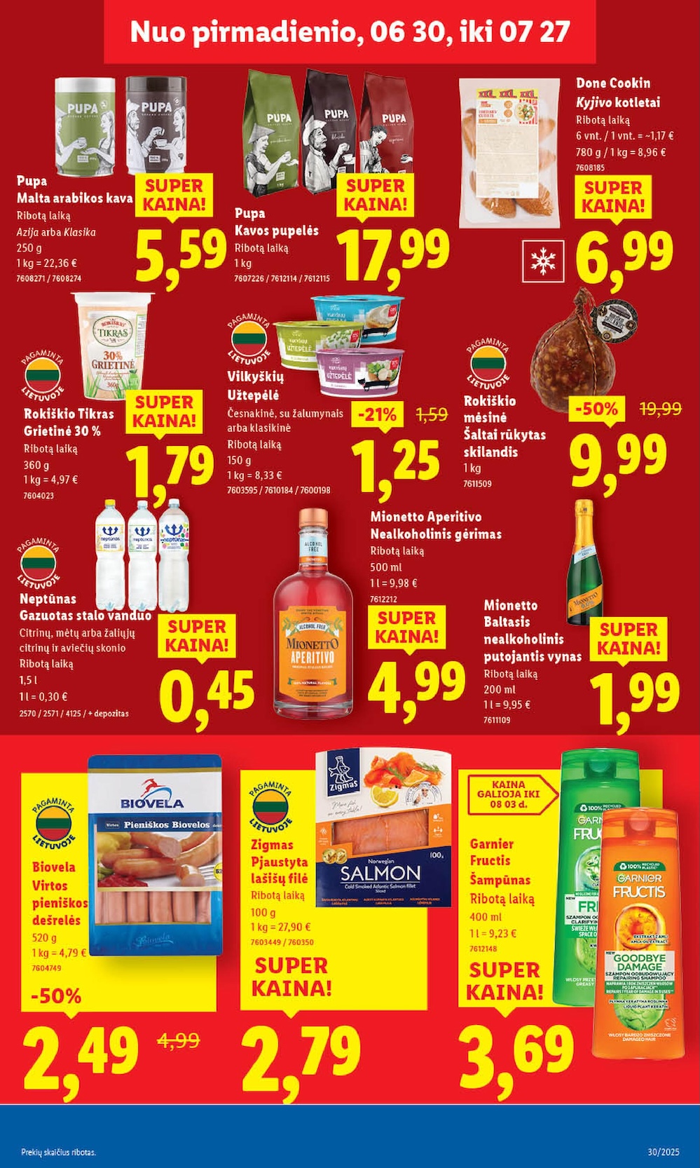 Naujausias LIDL kaininis katalogas 2025.07.21 - 2025.07.27