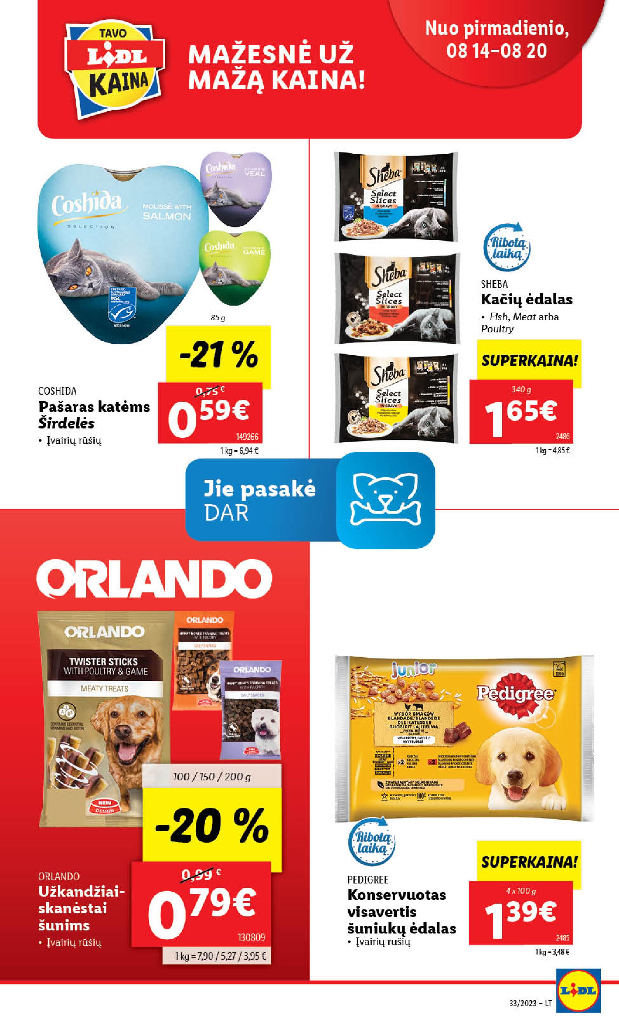 Naujausias LIDL kaininis katalogas 2023.08.14 - 2023.08.20