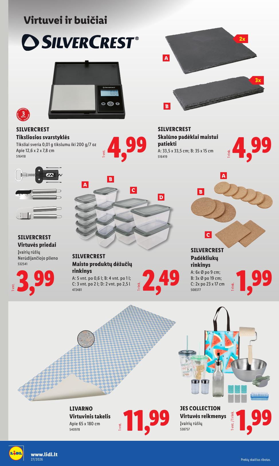 LIDL ne maisto prekių leidinys 2026.06.29 - 2026.07.05