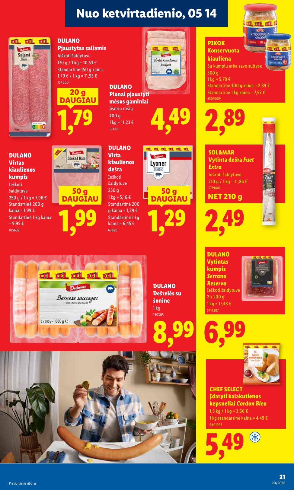 Naujausias LIDL kaininis katalogas 2026.05.11 - 2026.05.17