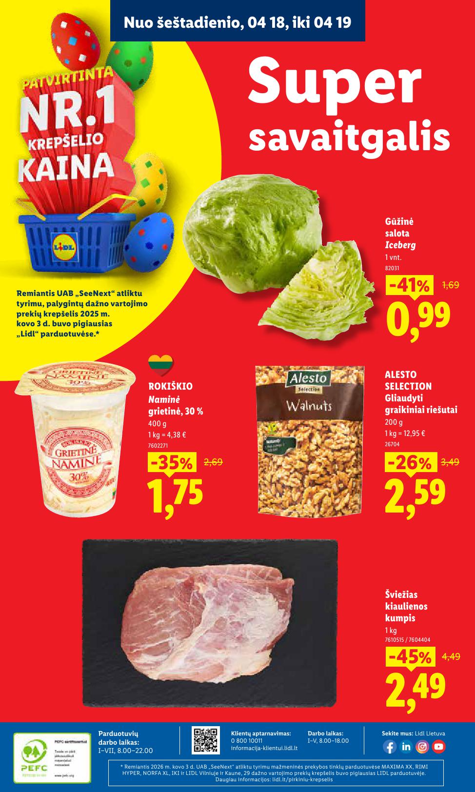 Naujausias LIDL kaininis katalogas 2026.04.13 - 2026.04.19