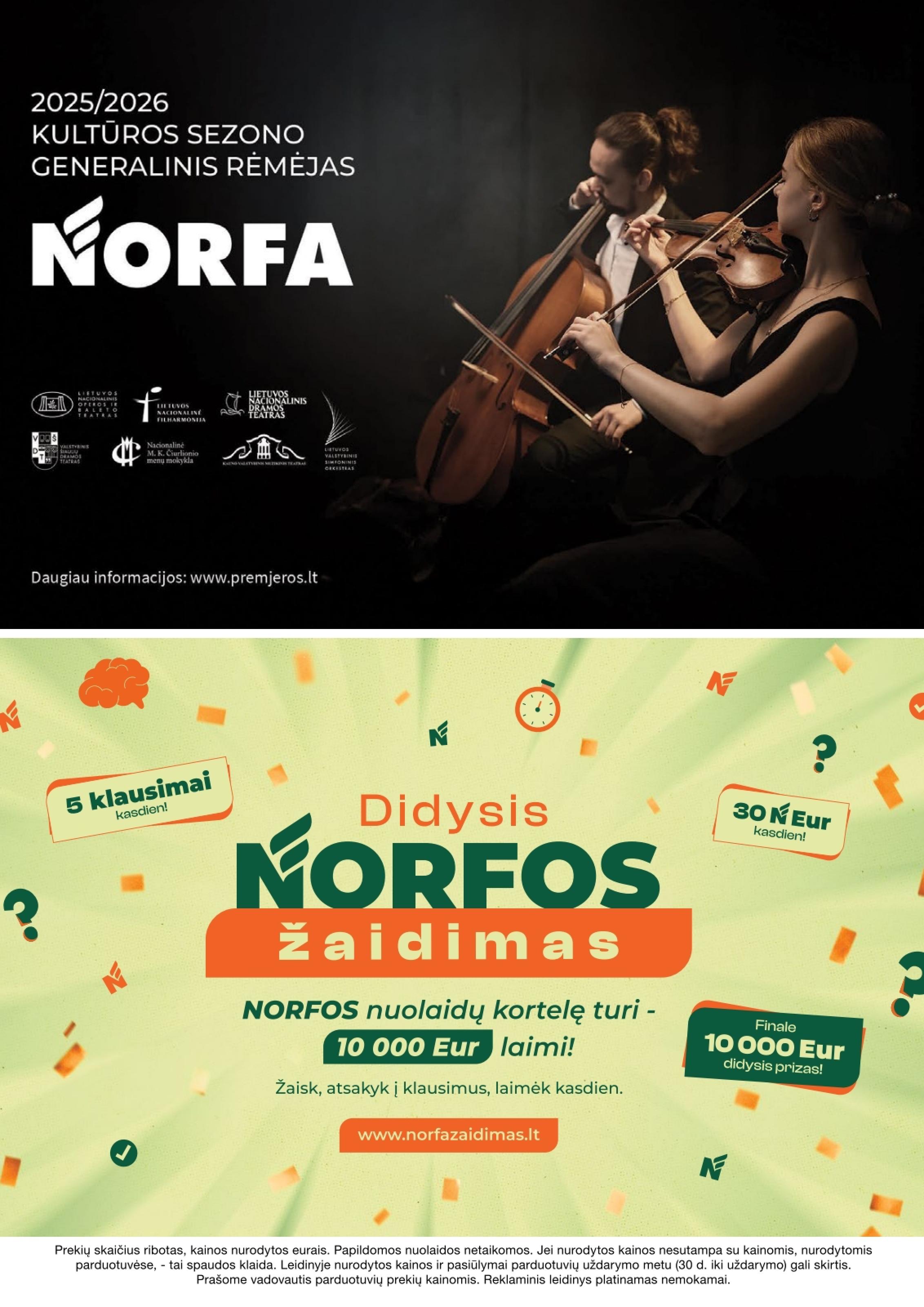 NORFA akcijų ir nuolaidų leidinys Nr.8 2026.04.16 - 2026.04.29