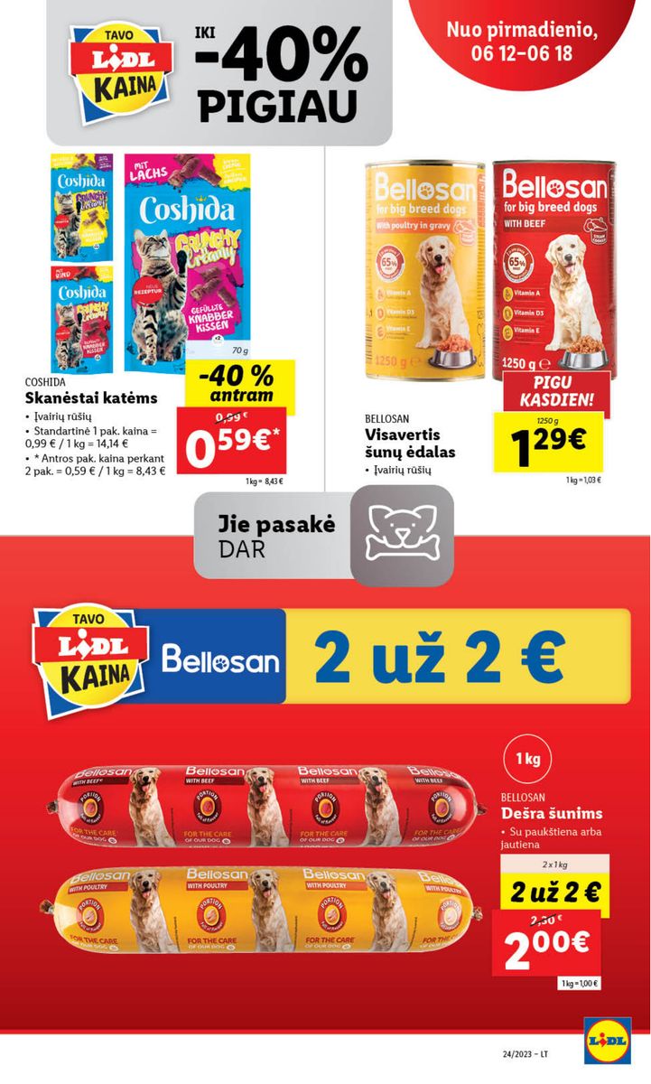 Naujausias LIDL kaininis katalogas 2023.06.12 - 2023.06.18