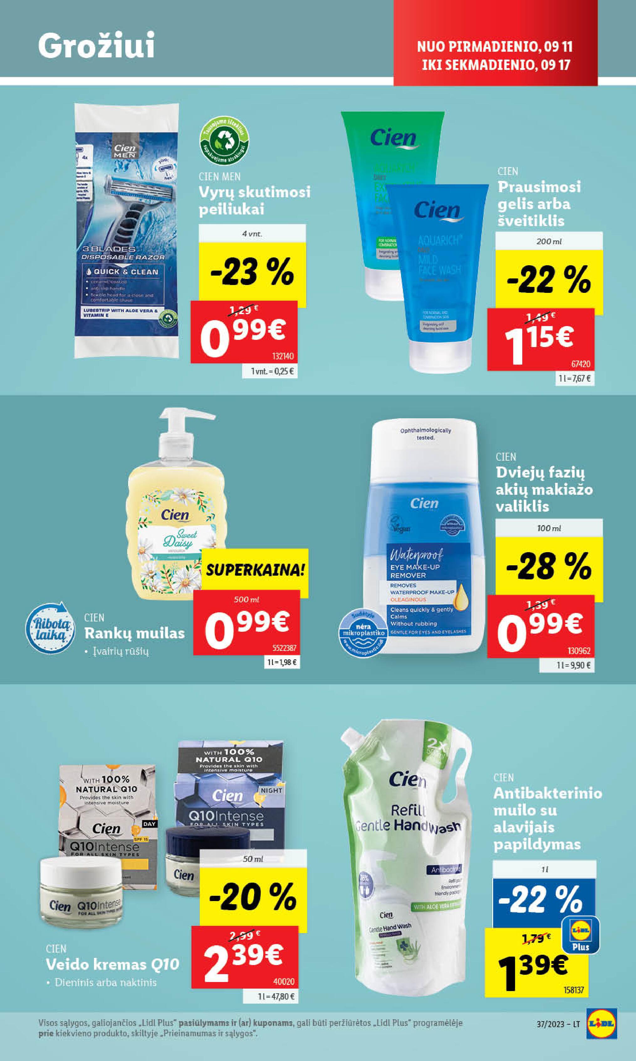 Naujausias LIDL kaininis katalogas 2023.09.11 - 2023.09.17