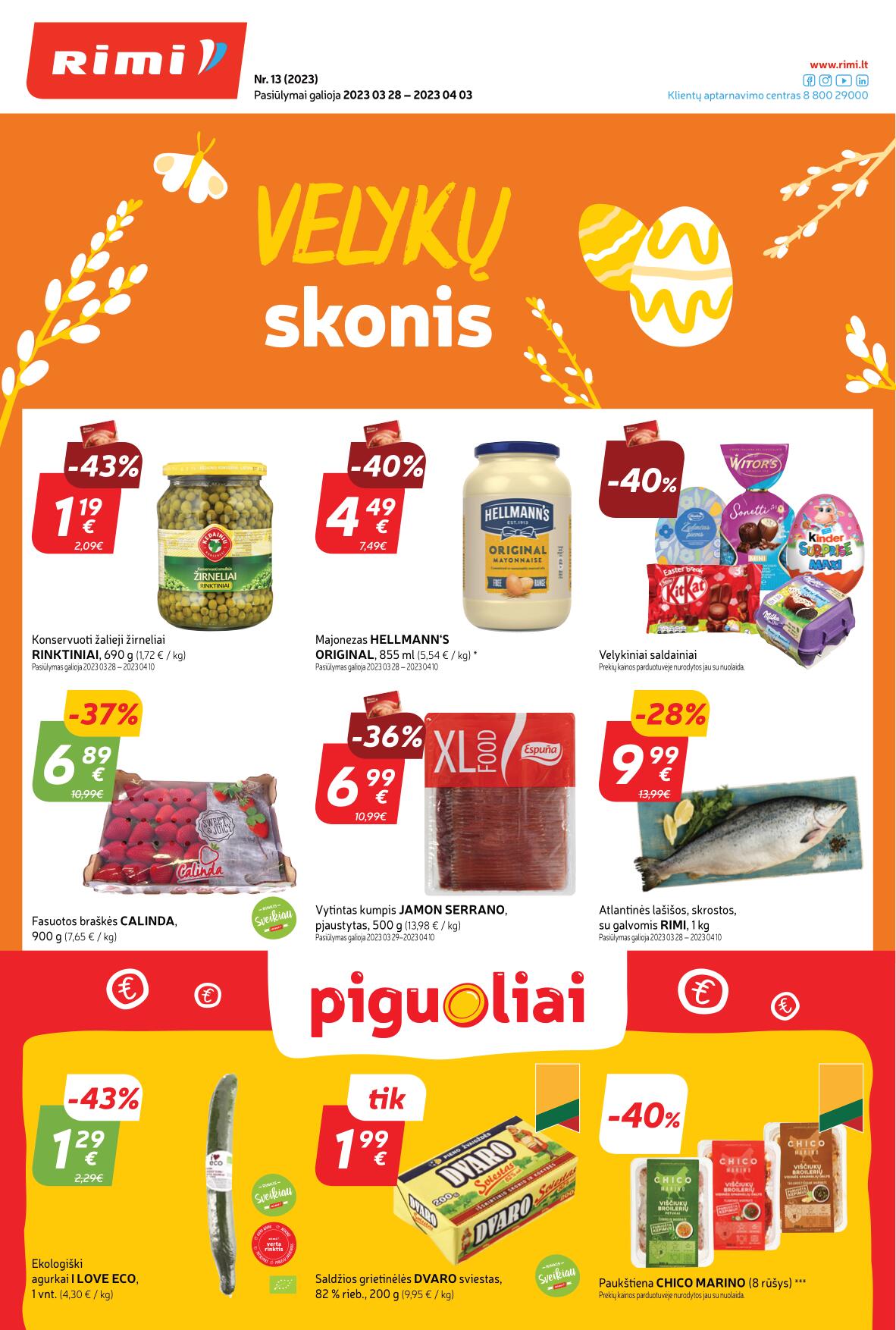 Naujausias RIMI kaininis katalogas 2023.03.28 - 2023.04.03
