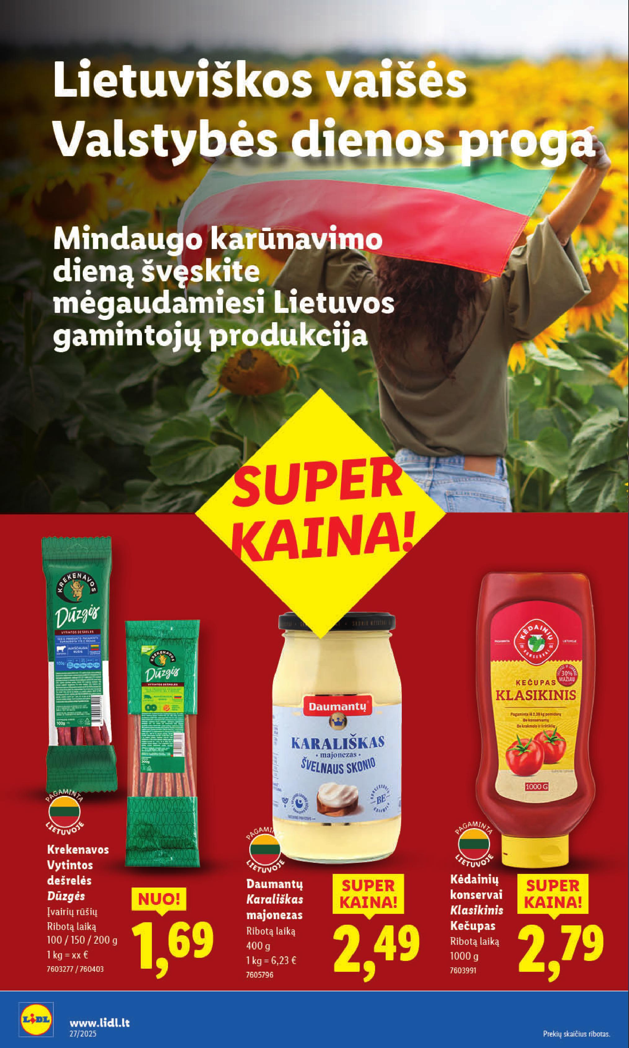 Naujausias LIDL kaininis katalogas 2025.06.30 - 2025.07.06
