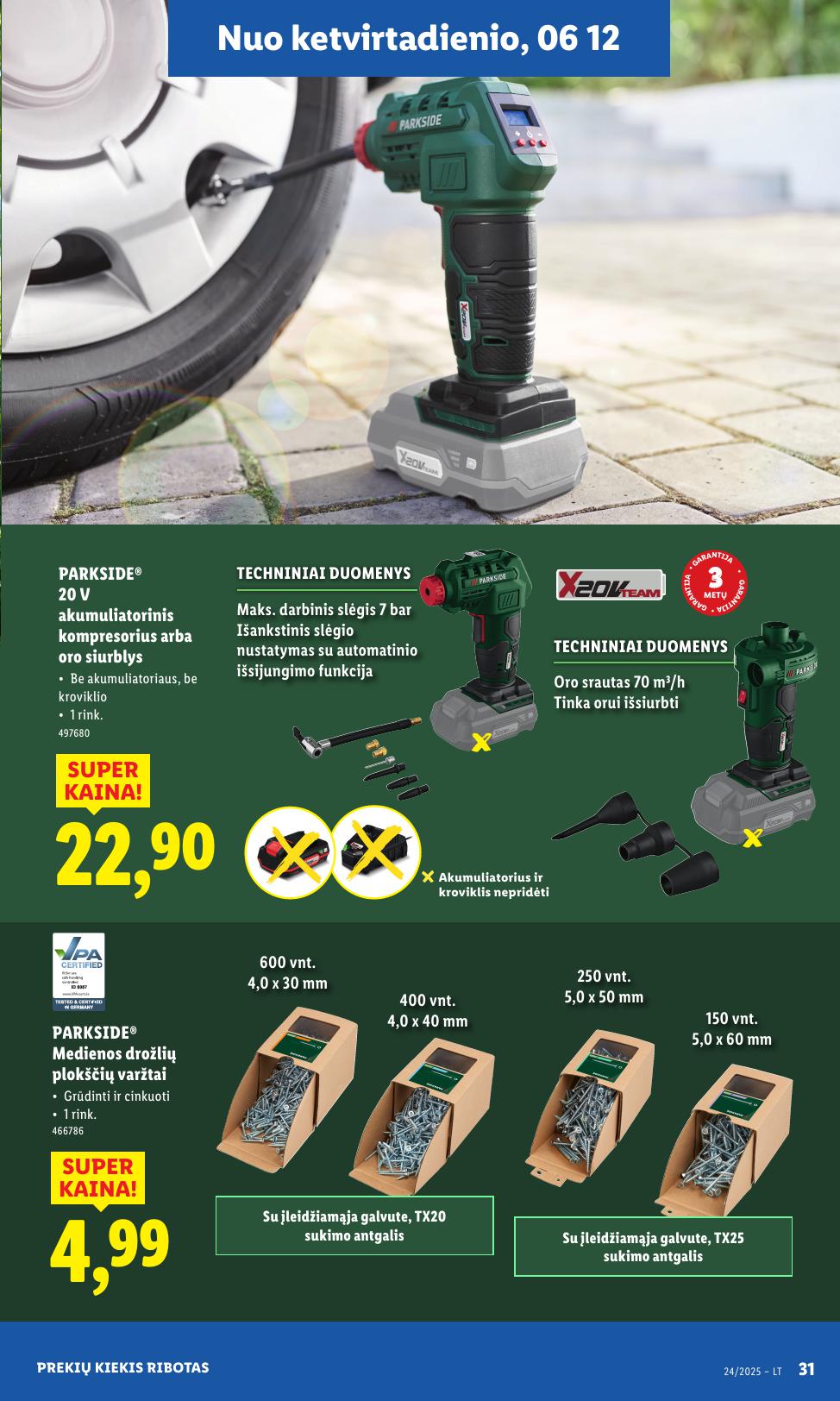 LIDL ne maisto prekių leidinys 2025.06.09 - 2025.06.15