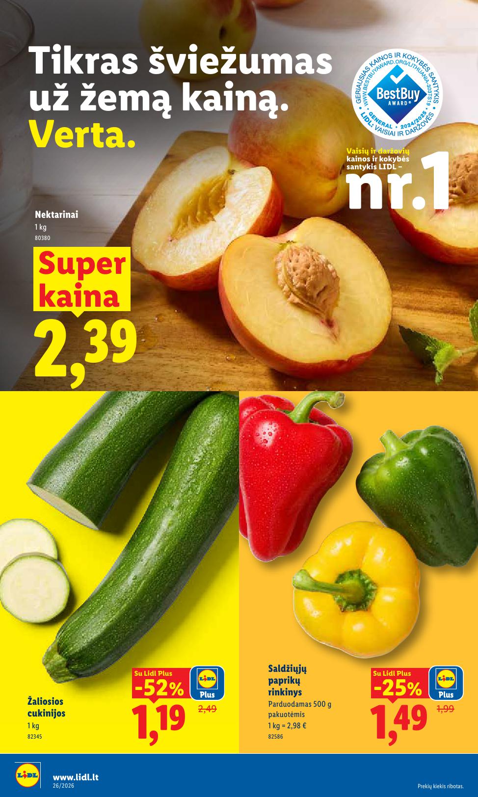 Naujausias LIDL kaininis katalogas 2026.06.22 - 2026.06.28