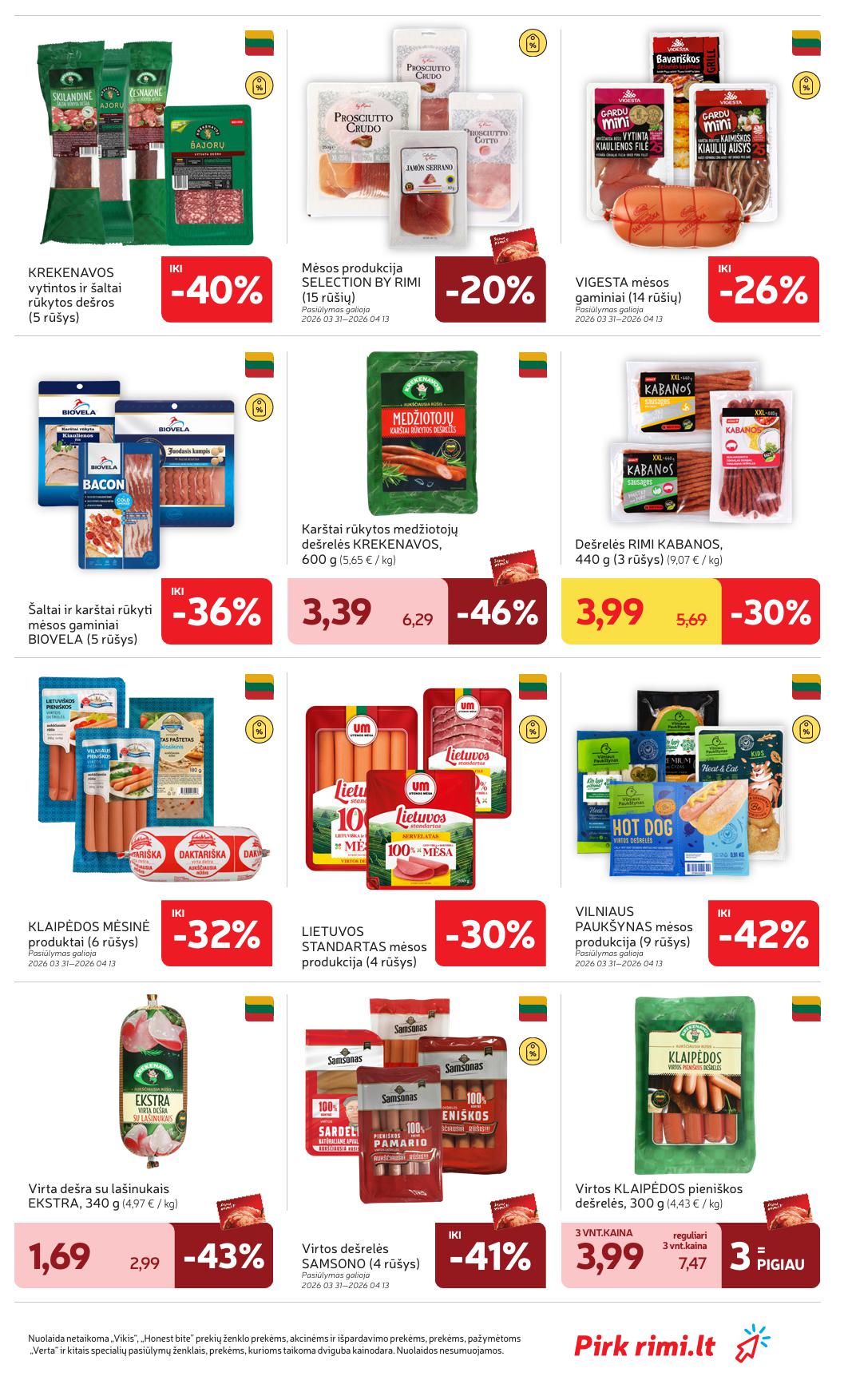 Naujausias RIMI kaininis katalogas 2026.04.07 - 2026.04.13