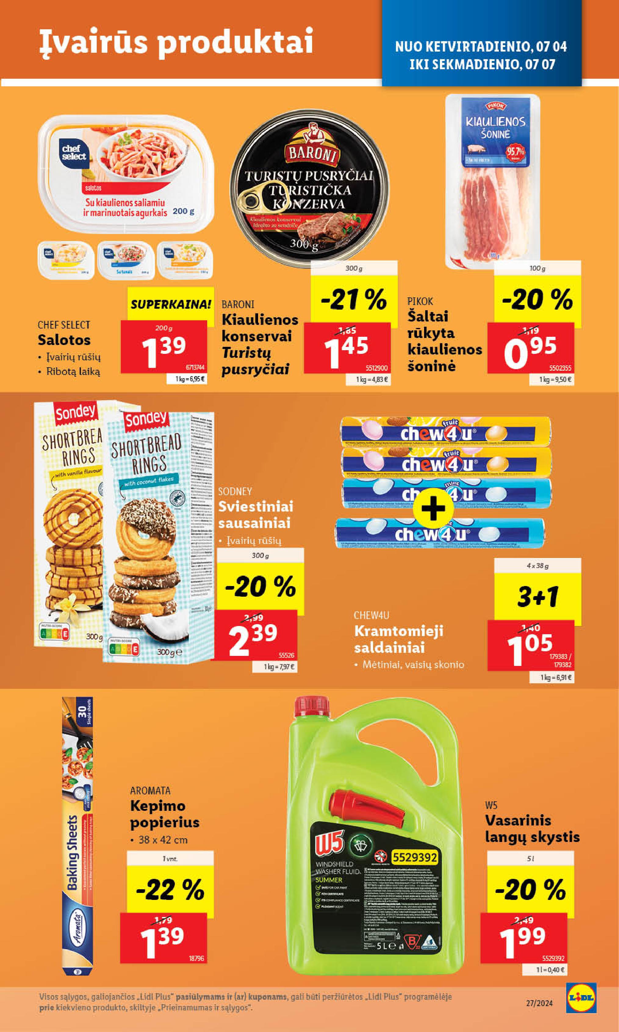Naujausias LIDL kaininis katalogas 2024.07.01 - 2024.07.07