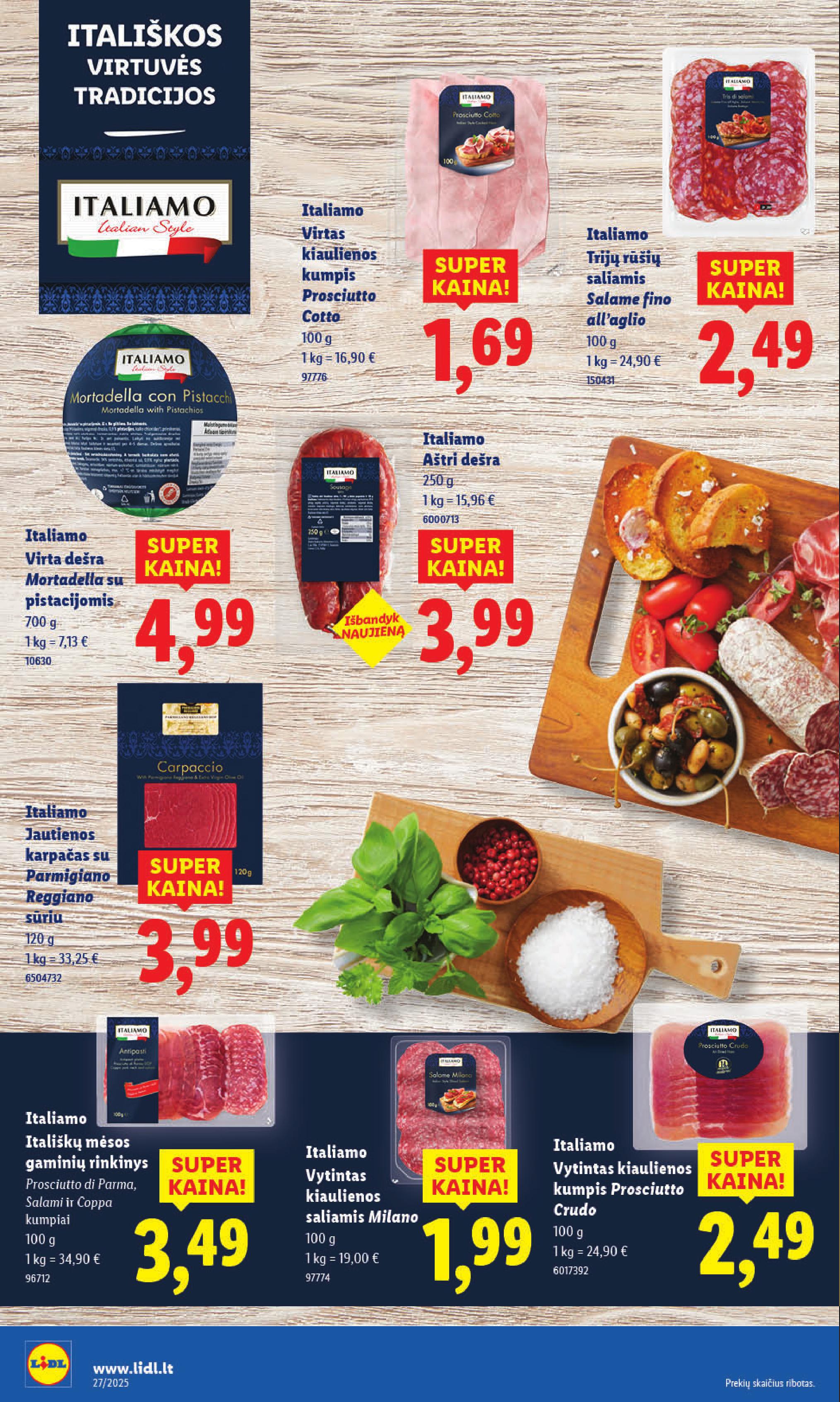Naujausias LIDL kaininis katalogas 2025.06.30 - 2025.07.06