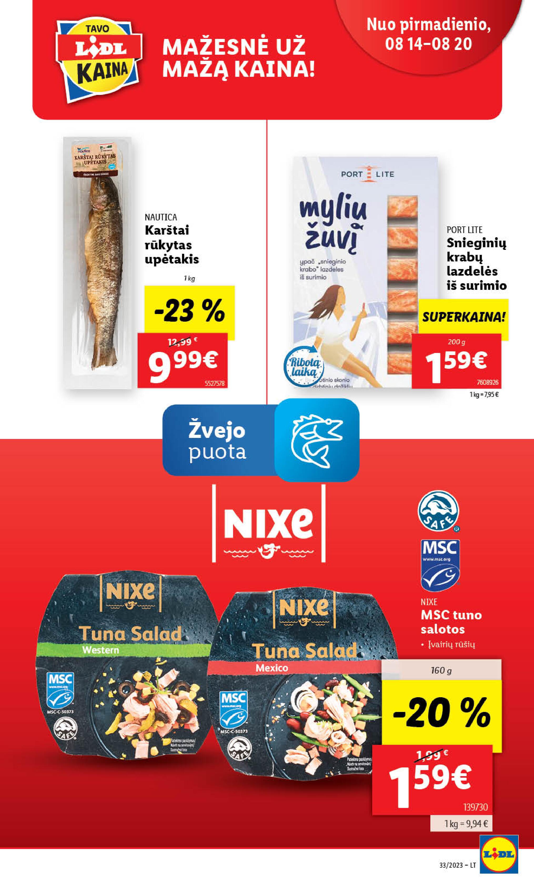 Naujausias LIDL kaininis katalogas 2023.08.14 - 2023.08.20