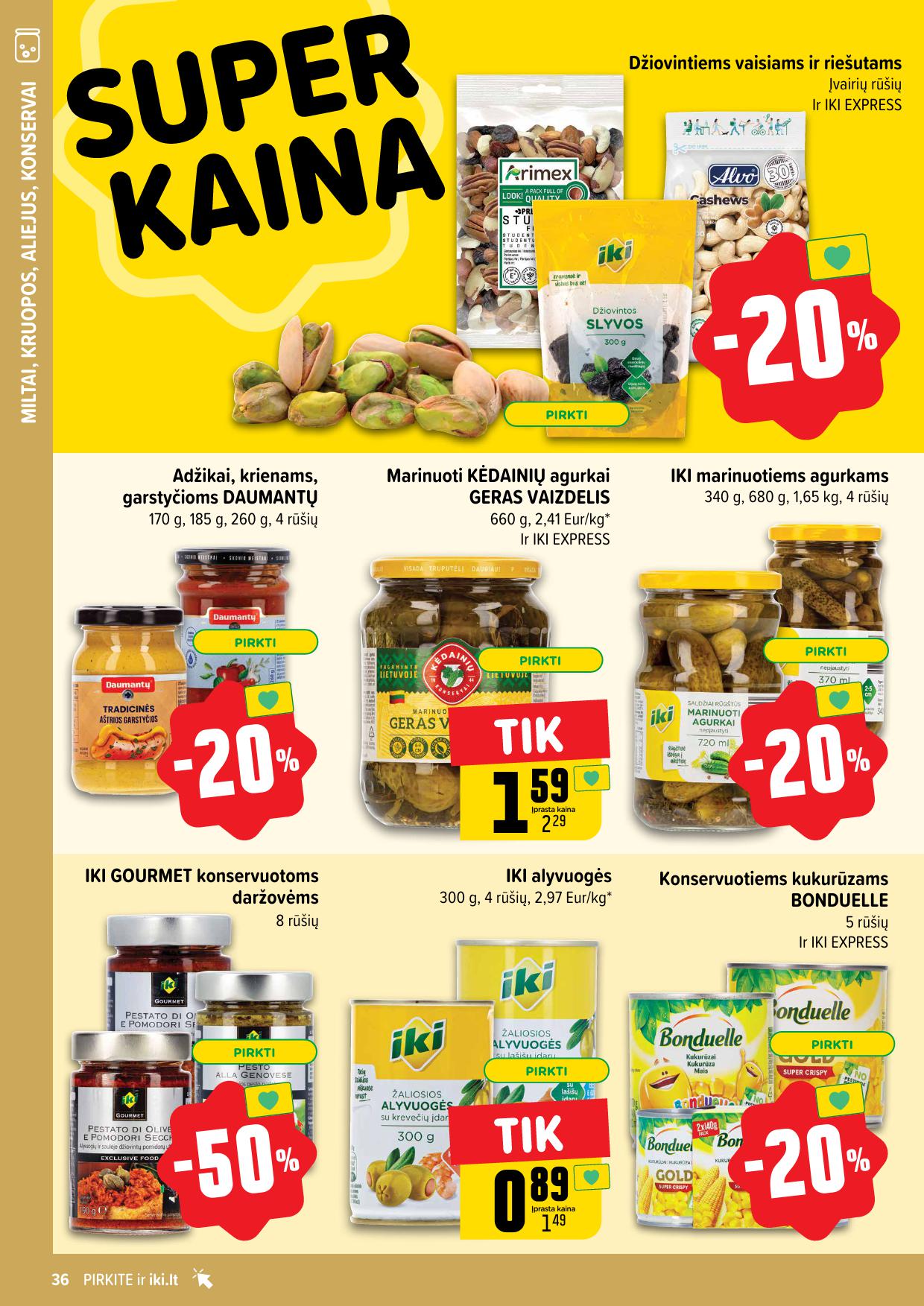 Naujausias IKI kaininis katalogas 2024.10.28 - 2024.11.03